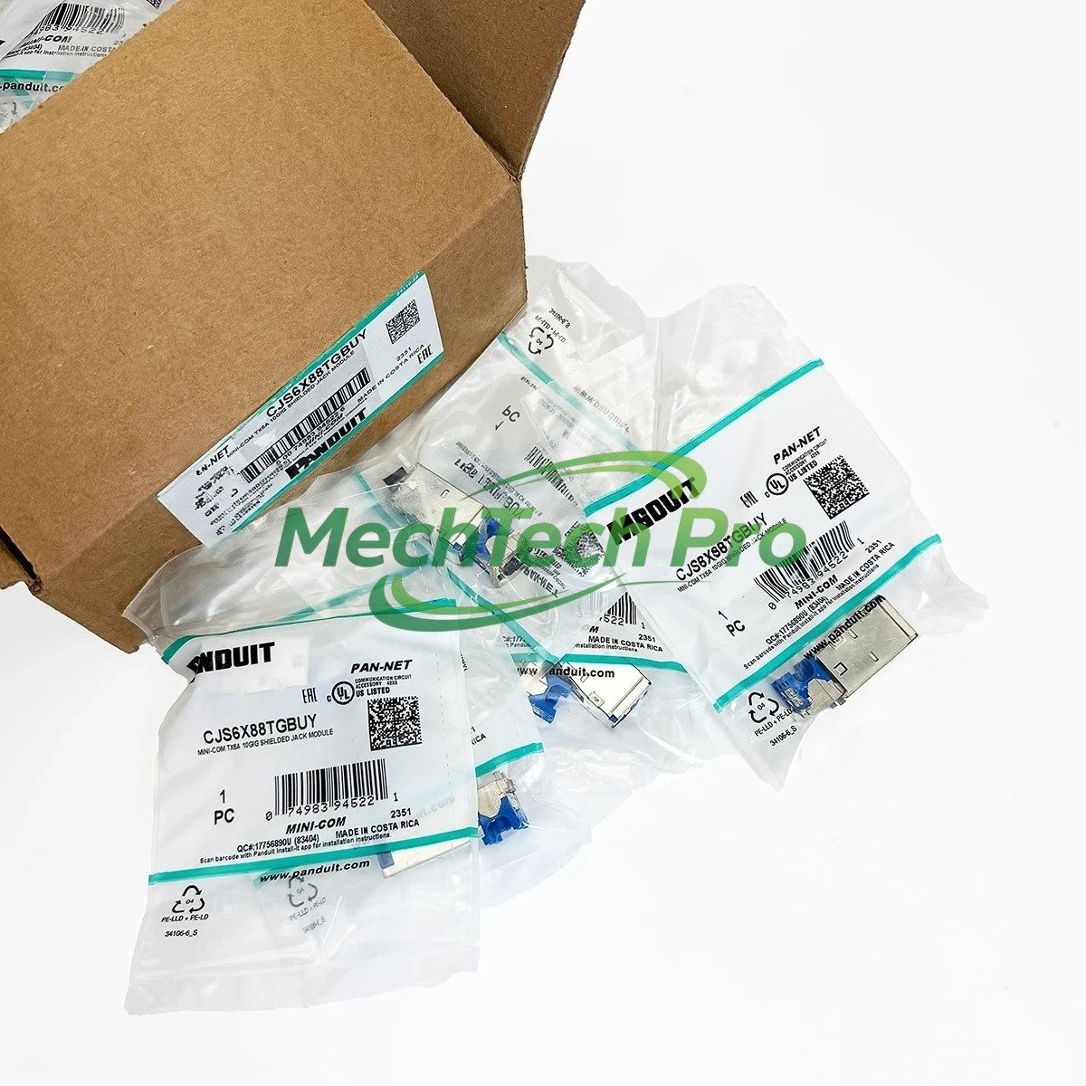 50PCS New Panduit CJS6X88TGBUY for Super Category 6 Shielded Network Module