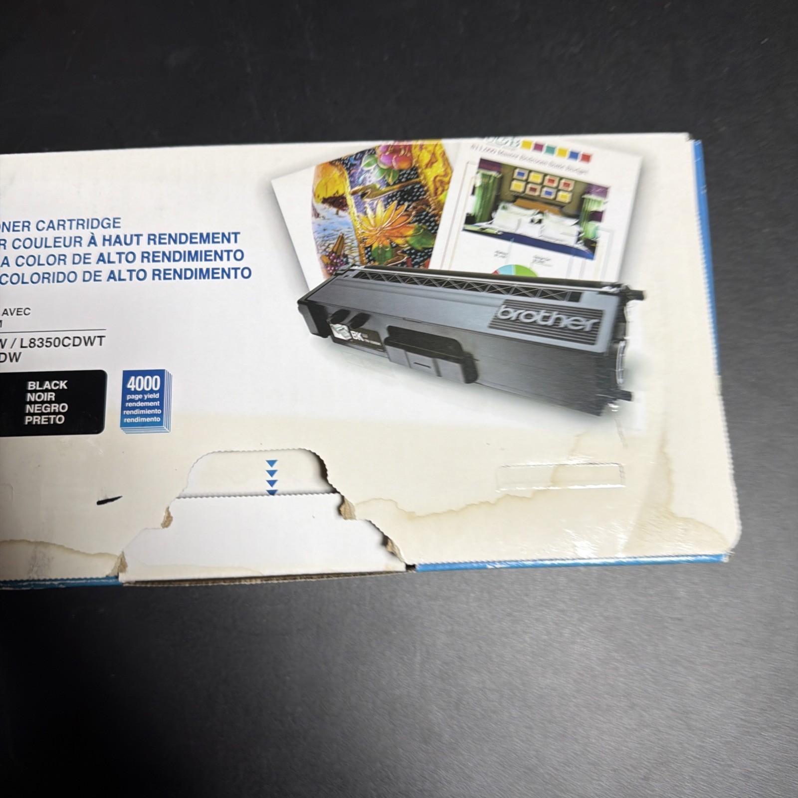 New Open Box Sealed bag Brother TN336BK Toner Cartridge
