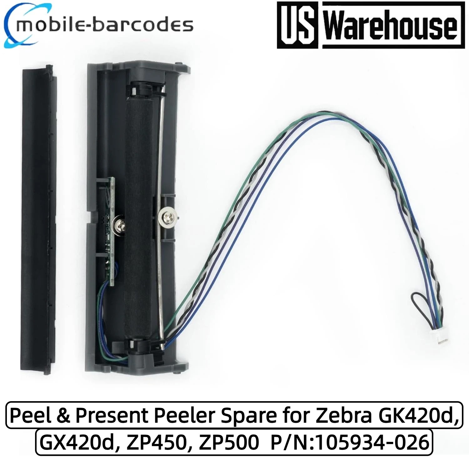 ⭐ 105934-026 Peel & Present Peeler for Zebra GK420d GX420d ZP450 ZP500 Printer ⭐