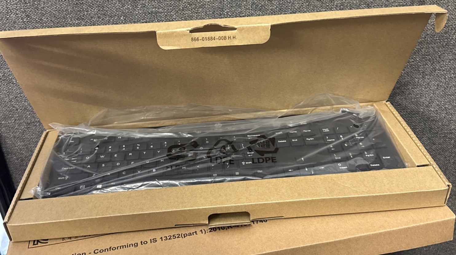 Two (2) HP Wireless Business Slim Keyboards 803183-001 Black No USB Receivers