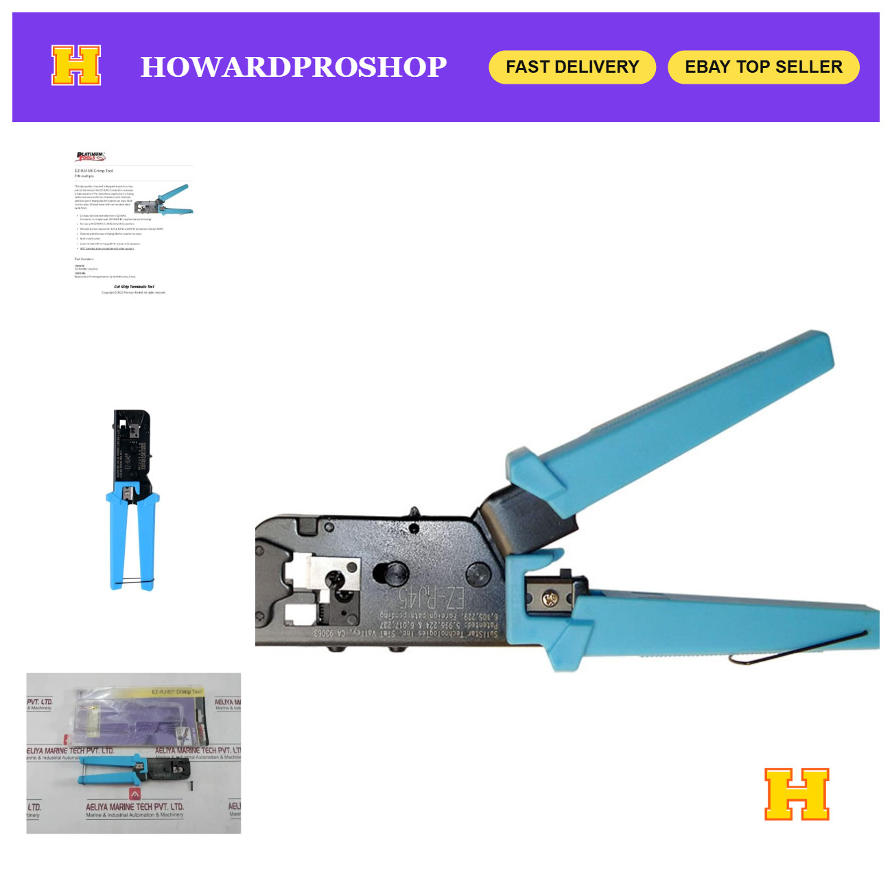 EZ-RJ45 Crimp Tool for RJ-11, RJ-12, RJ-45 Connectors - Professional Networking