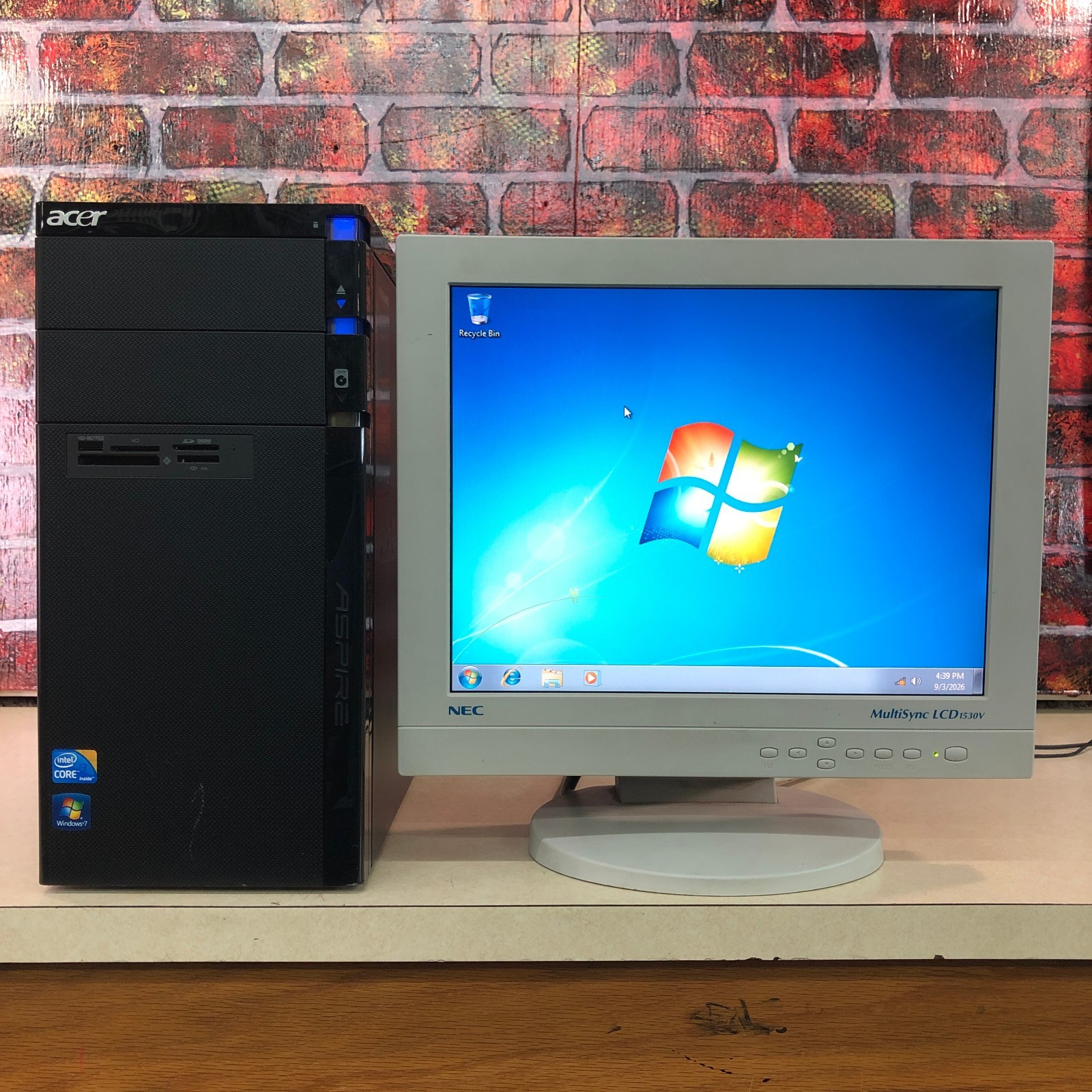 Acer Aspire Desktop PC Retro Gaming i3-550 3.20GHz 6GB RAM 1TB HDD Windows 7 Pro