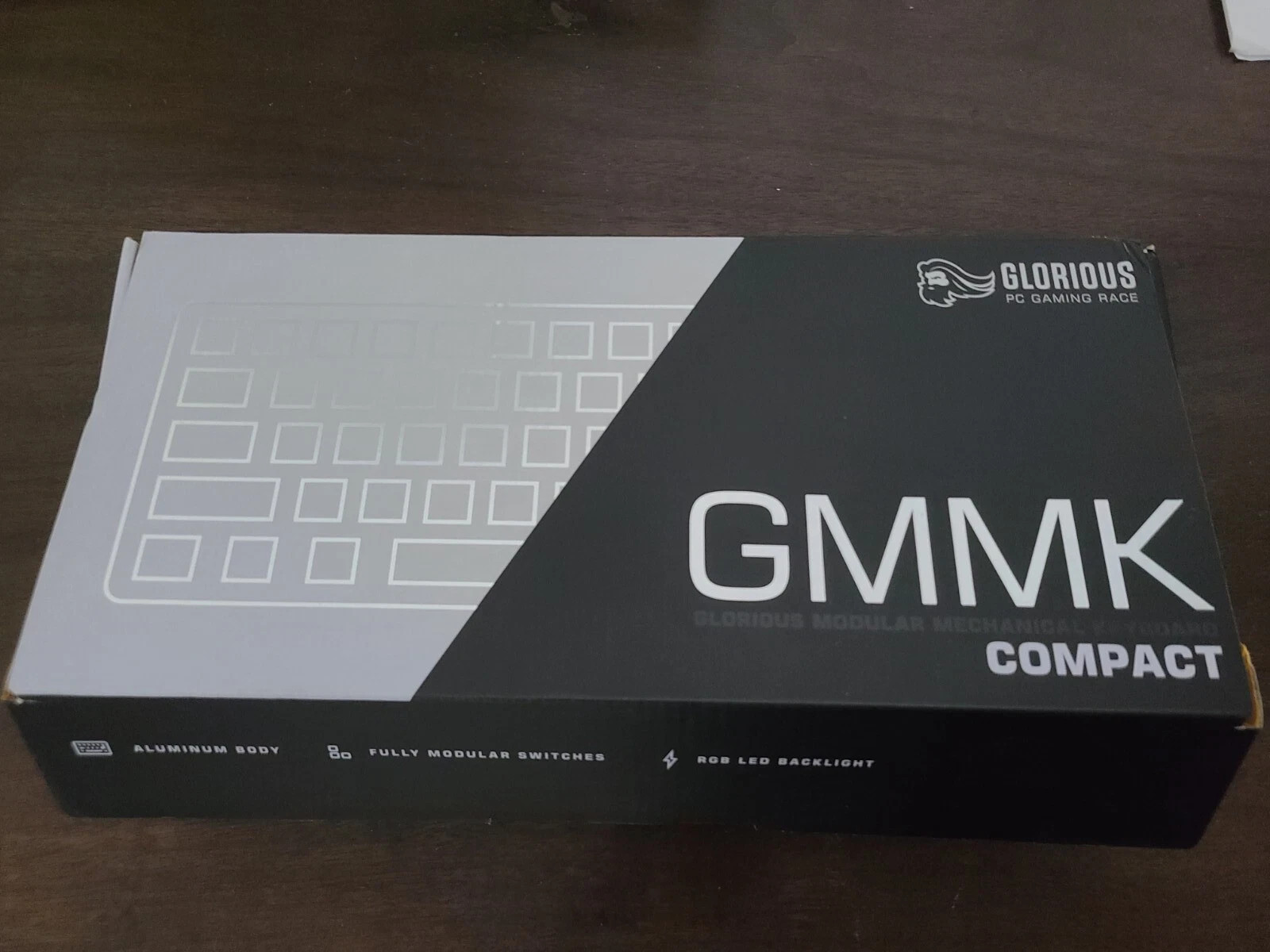 Brand New Glorious GMMK Compact White Ice Edition Keyboard / Brown Switches