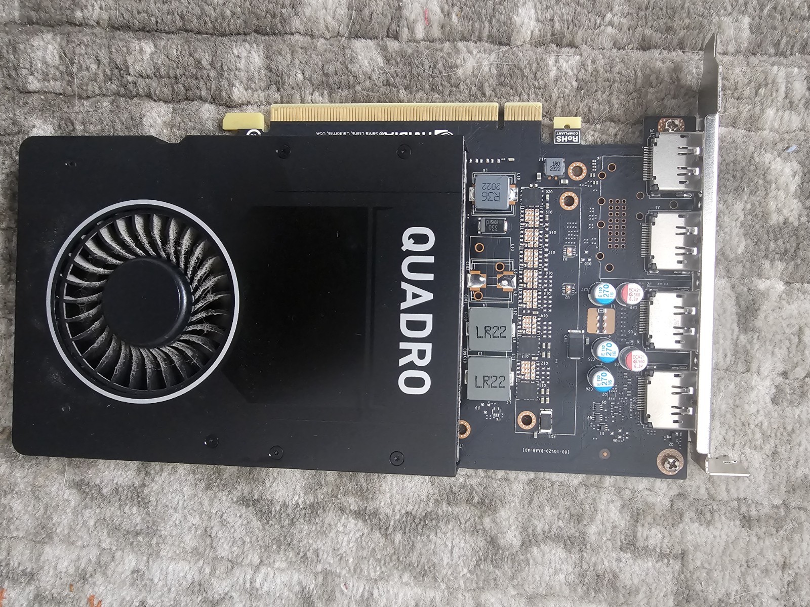 Nvidia Quadro P2200 5GB GDDR5X Video Graphics Card GPU 4x DisplayPort 