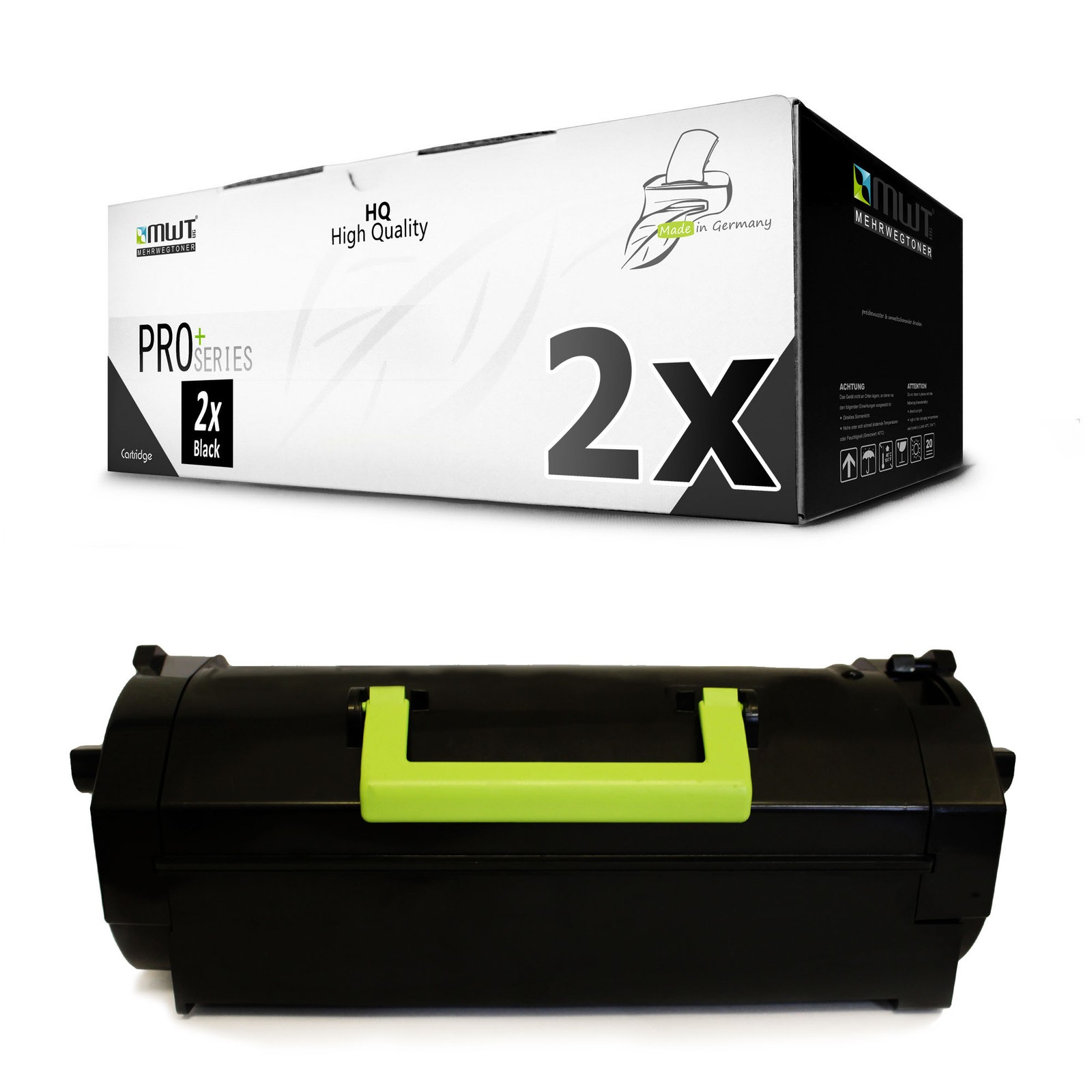 2x MWT PRO Cartridge XXL replaces Lexmark 24B6015 M 5100-Series M-5155 M-5163