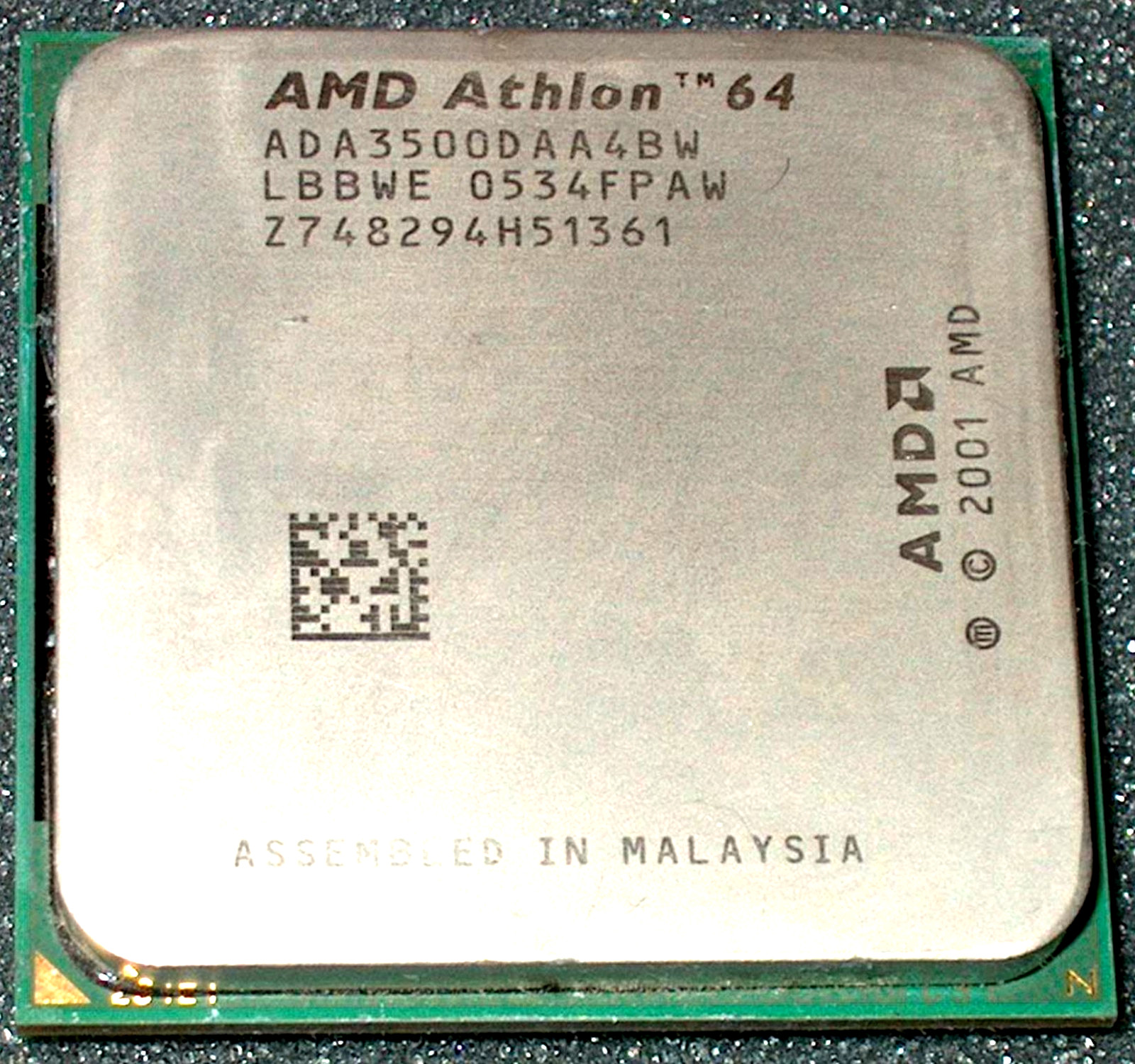 AMD ATHLON 64 3500+  2.2 GHZ  PROCESSOR, ADA3500DAA4BW, SOCKET 939, US SELLER