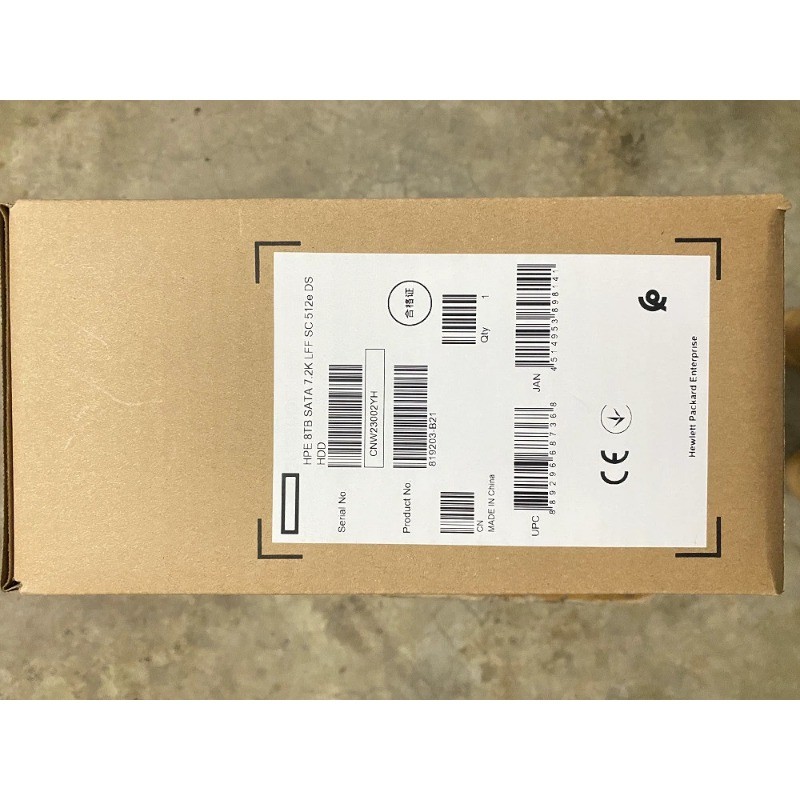 1X FOR 819203-B21 820033-001 NEW HPE 8TB 6G SATA 7.2K 3.5" LFF MDL HDDHardDrive