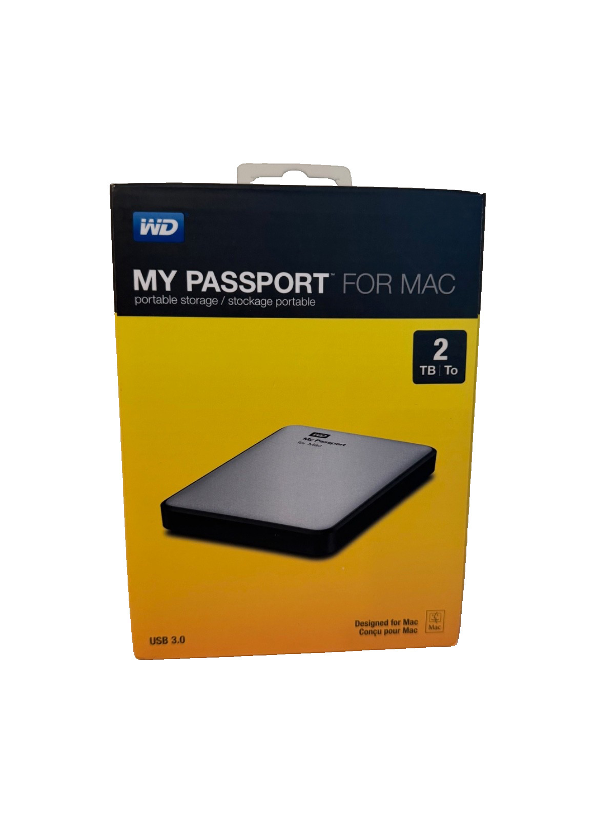 SEALED WD MY PASSPORT FOR MAC 2TB External Portable USB 3.0 Hard Drive HDD