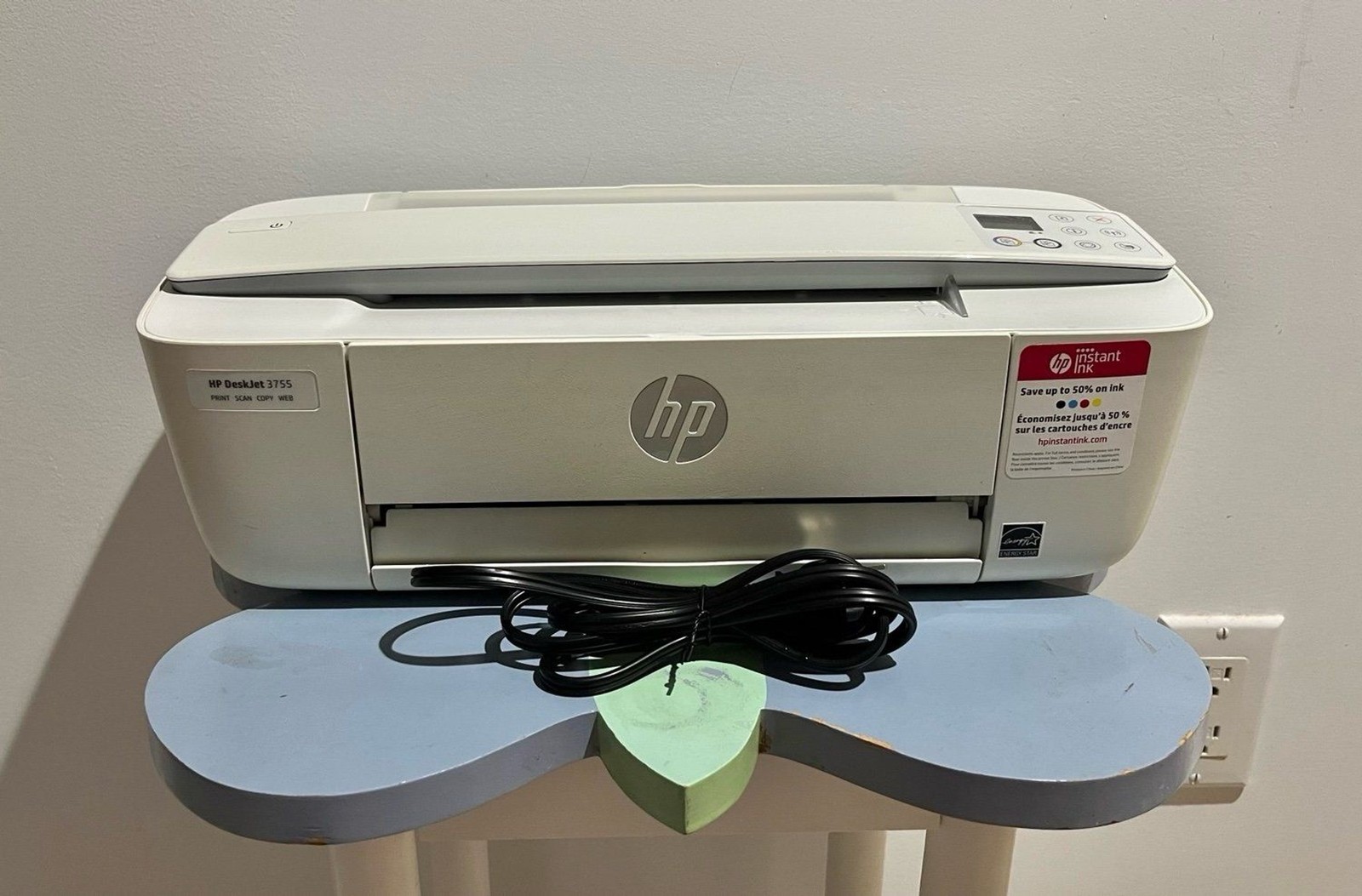 HP DeskJet 3755 All-in-One Wireless Color Inkjet Printer, For Parts