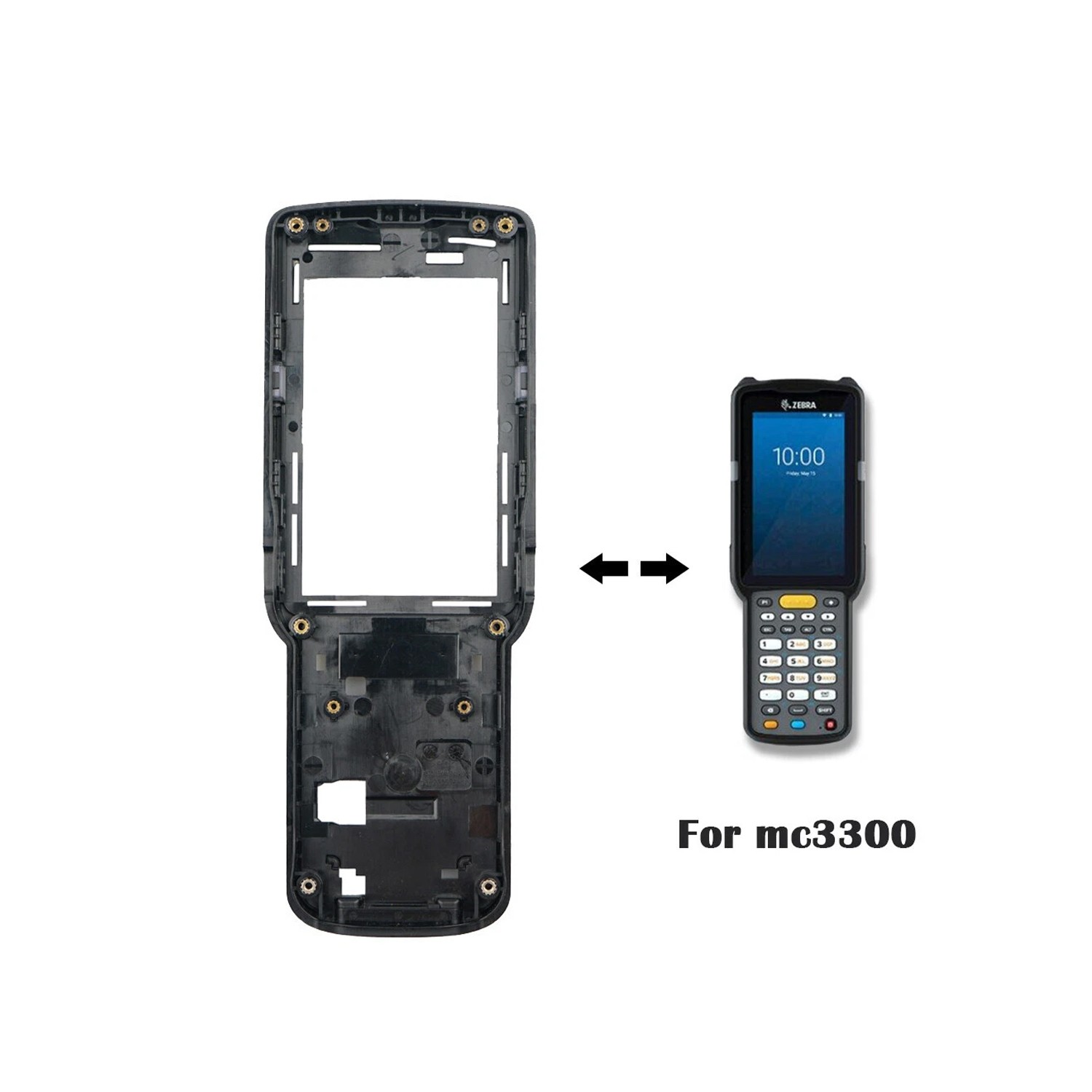 Front Cover Replacement for ZEBRA MC3300 MC330K-R, MC330K-S Barcode Scanne