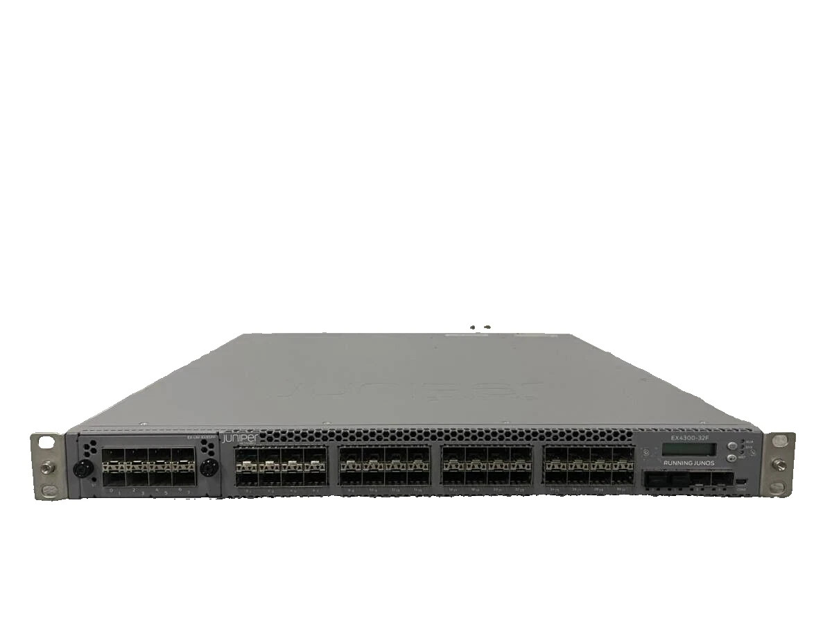 Juniper EX4300-32F 32-Port 4x 10G 2x QSFP+ Dual AC Power EX-UM-8X8SFP Switch