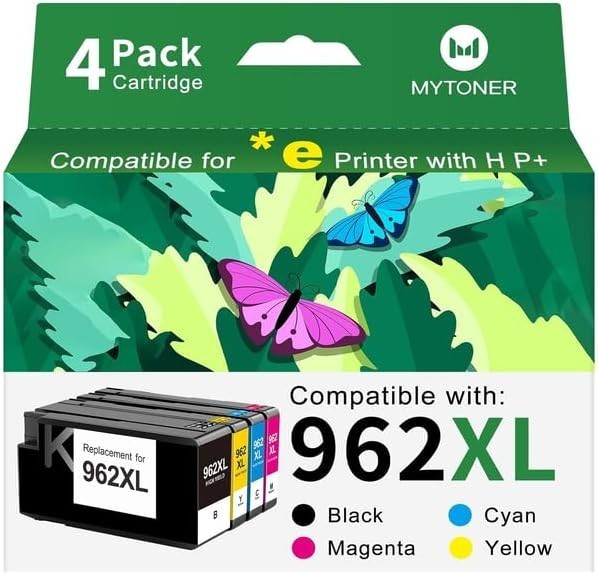 962XL 962 9010 Ink Cartridges Combo Pack: Replacement 962 XL 962XL/962 4 Pack +