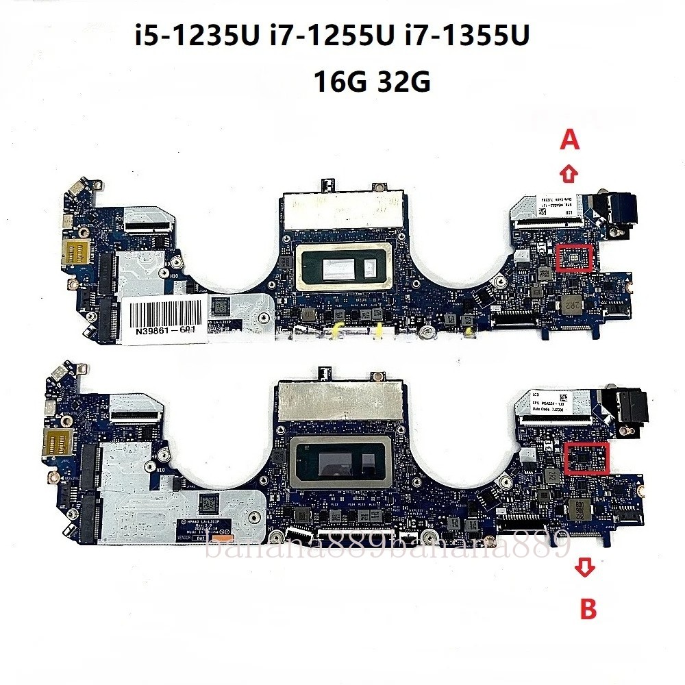 LA-L311P For HP Spectre X360 14-EF Motherboard I5-1335U I7-1335U CPU 16G 32G RAM