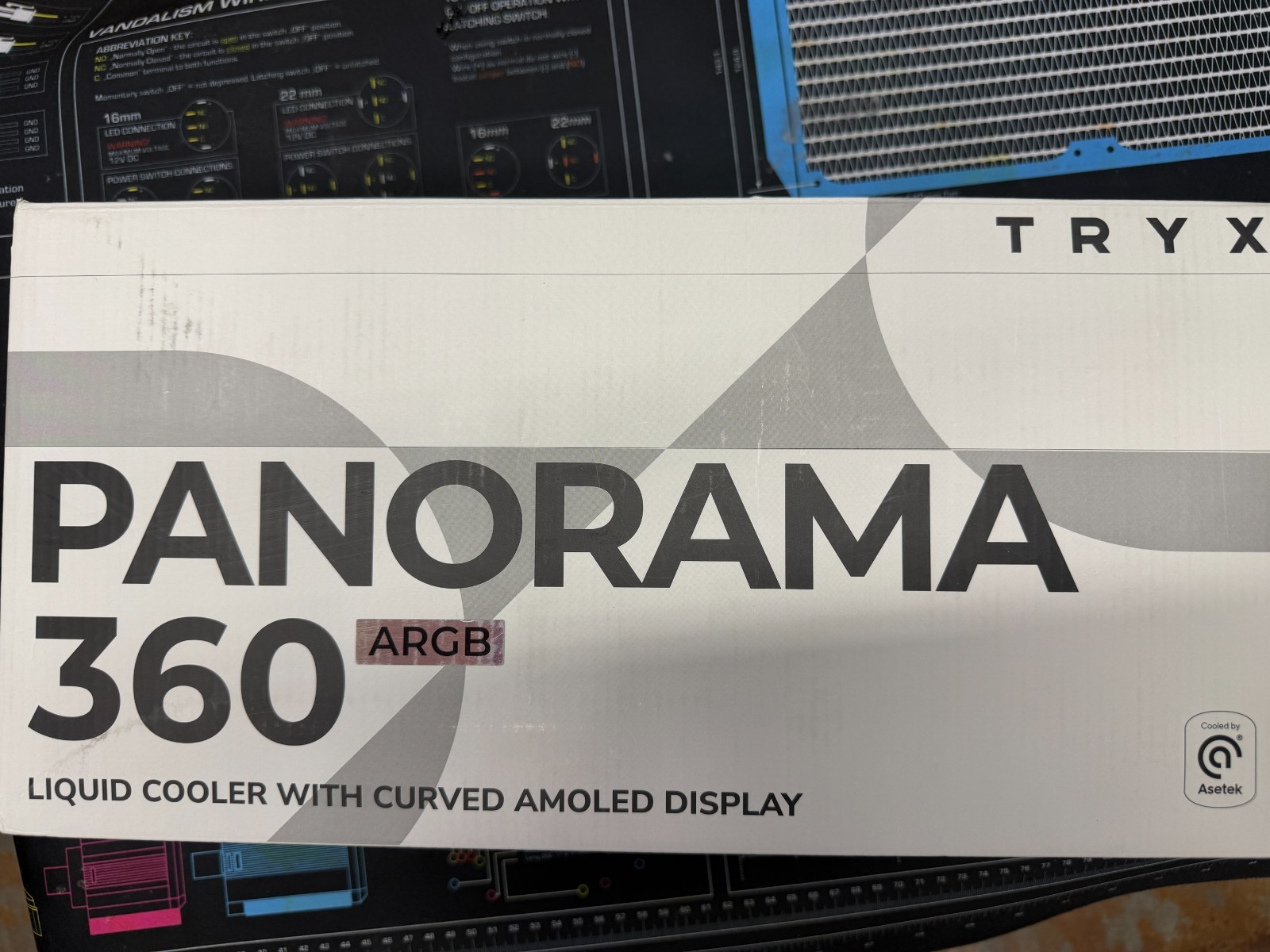 TRYX Panorama 360 ARGB 6.5'' AMOLED Curved Screen 3D Display AIO CPU Cooler  - W