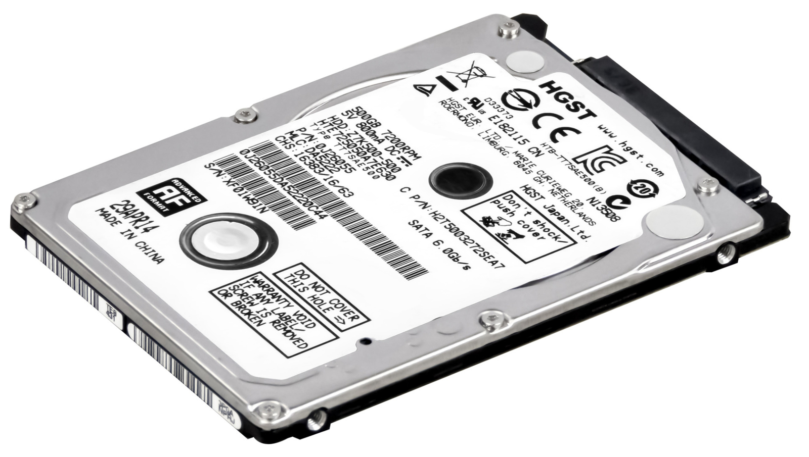 HGST TravelStar Z7K500 EA 500GB 7.2K 32MB SATA III 2.5'' HTE725050A7E6