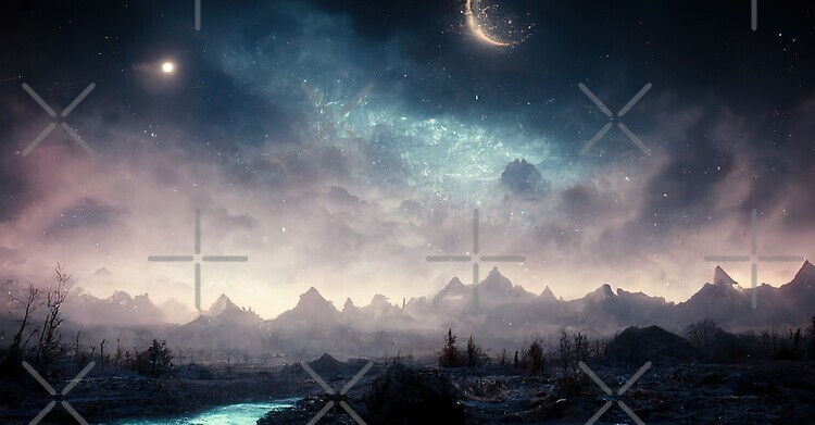 ⚔️Skyrim Desk Mat -Starry Night 80x40cm / 31in x 15in Desk Pad, deskmat, merch