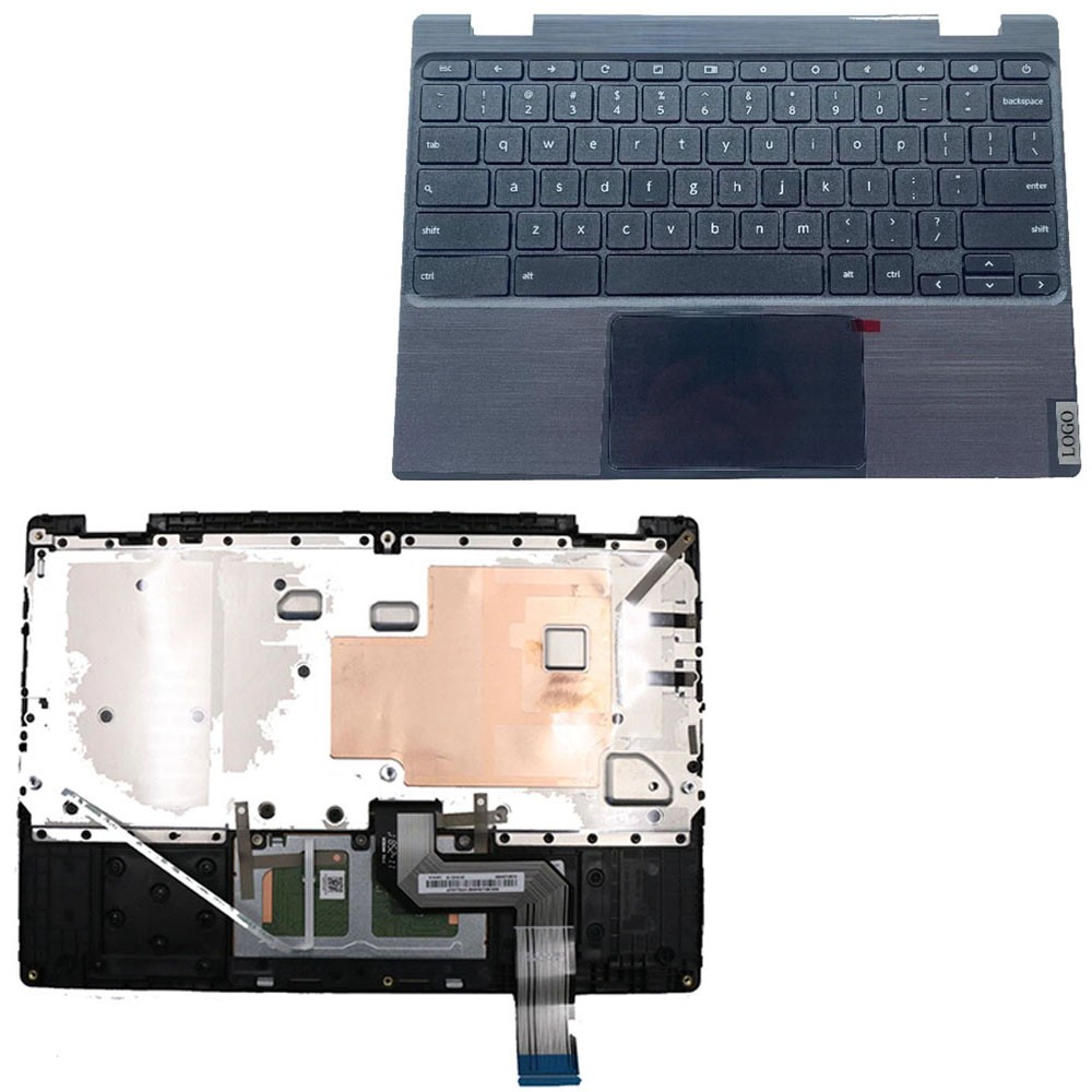 NEW Palmrest Keyboard For Lenovo 100e Chromebook 2nd Gen MTK 81QB 5CB0U26489
