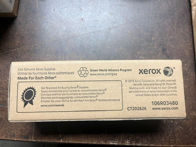 Genuine Xerox 106R03480 Black High Yield Toner Phaser 6510 WorkCentre 6515 OEM