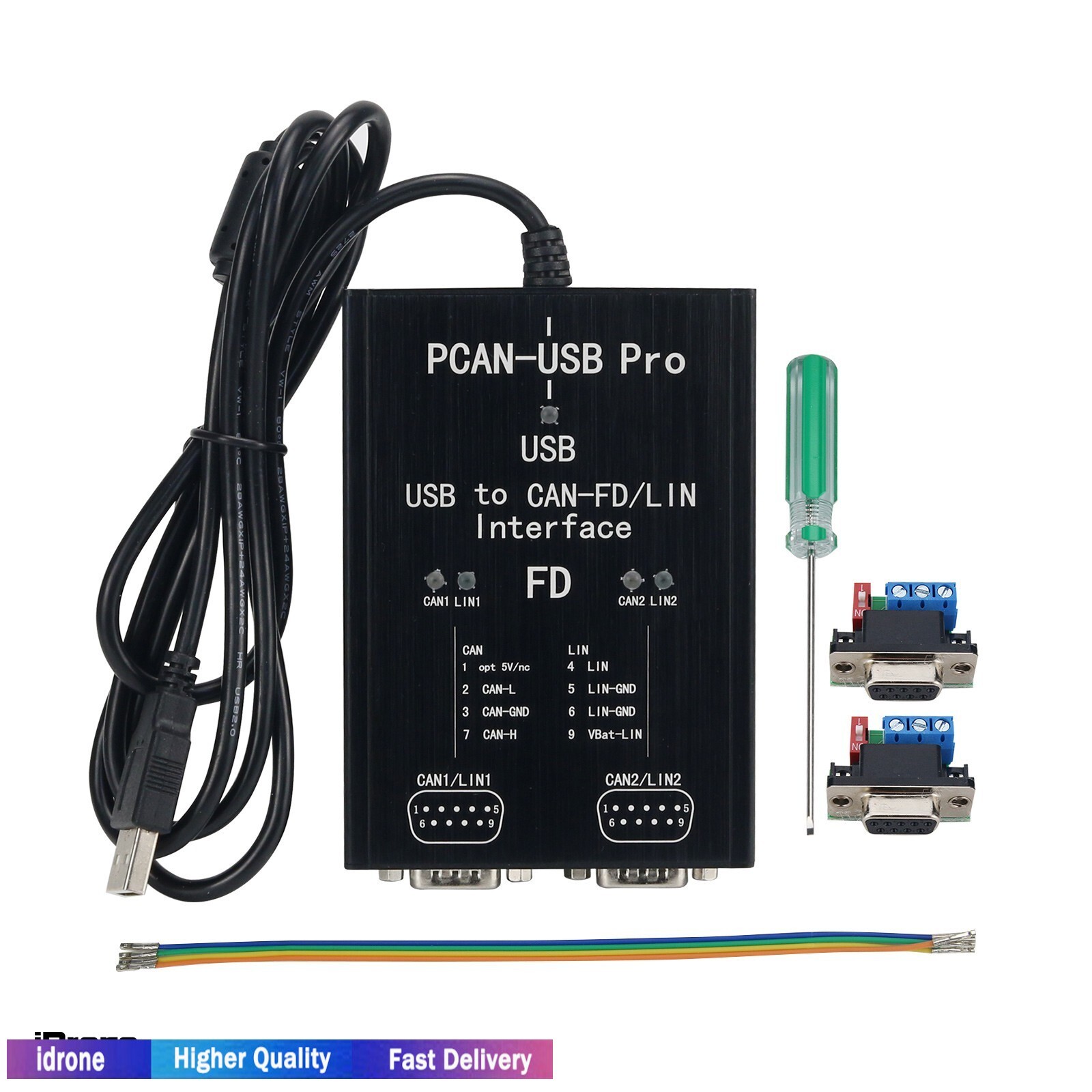 PCAN-USB Pro PCAN FD PRO 8Mbit/s USB to CAN Adapter 2CH CAN FD for IPEH-004061