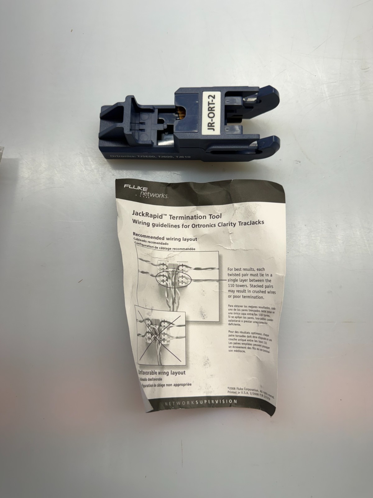 Fluke Networks JR-ORT-2-H JackRapid Replacement Blade Head