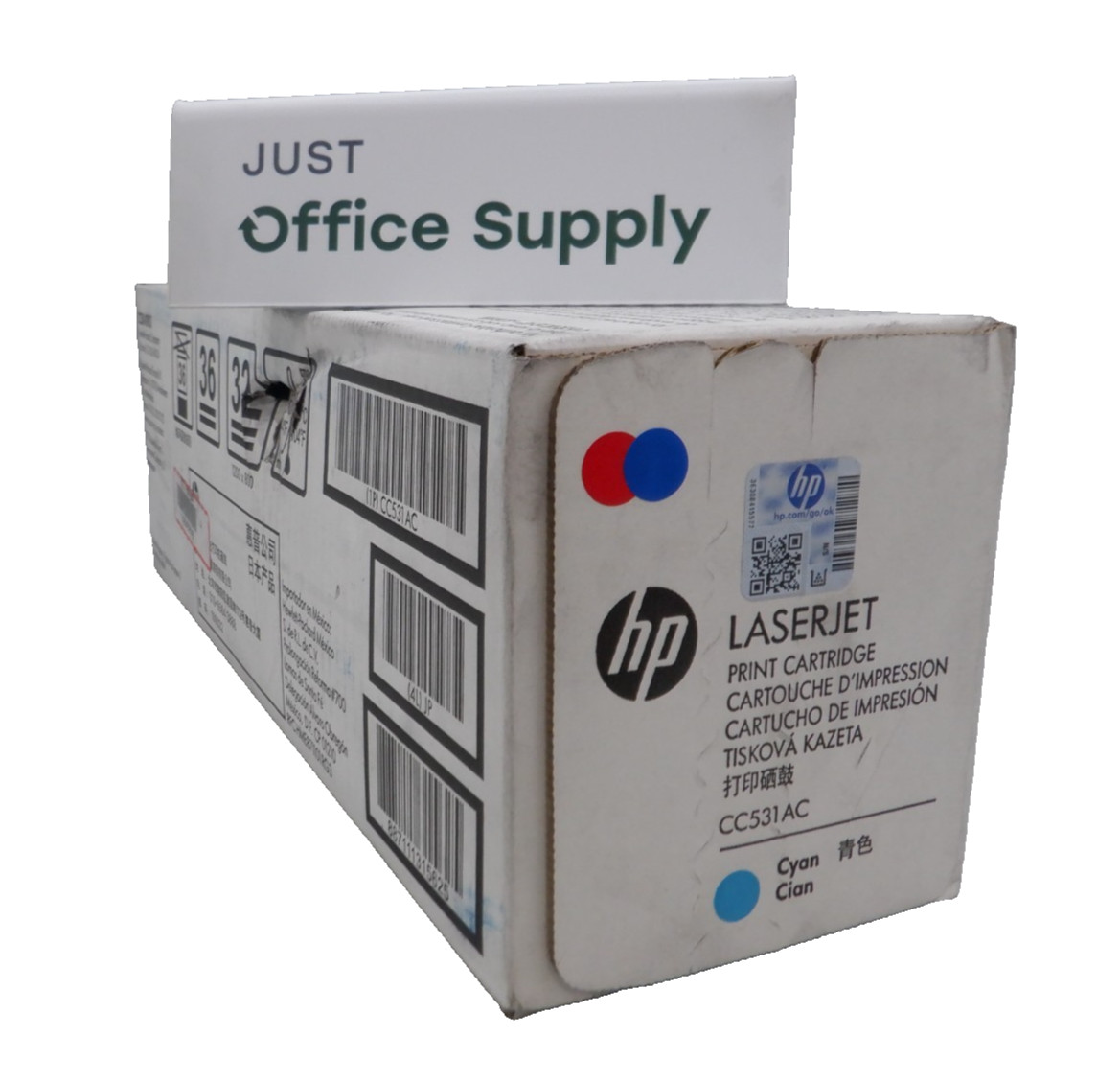 Genuine HP CC531AC Black Print Cartridge  DD