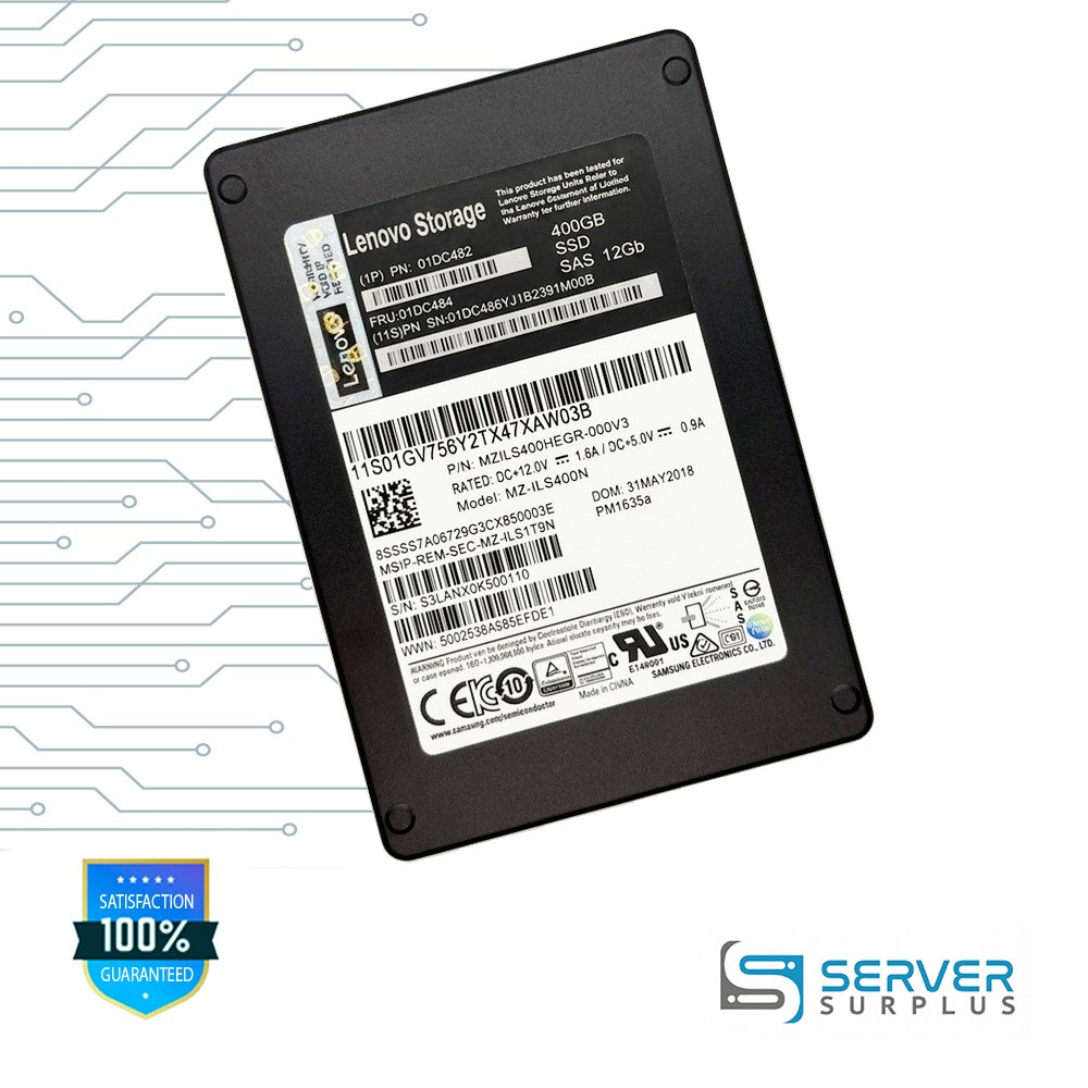Samsung PM1635a 400GB SAS 12Gb/s 12Gb/s 2.5" Enterprise SSD | MZILS400HEGR-000V3