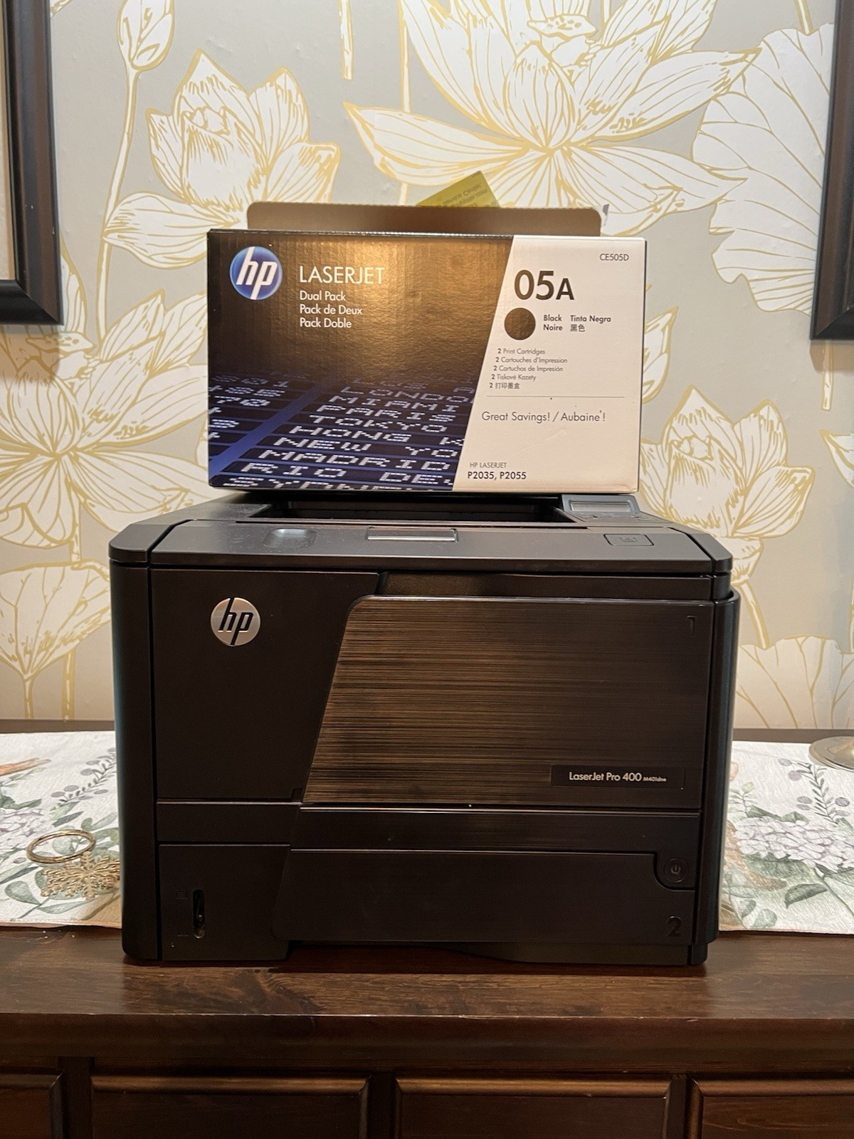 HP LaserJet Pro 400 M401dn B&W Office Laser Printer 40ppm