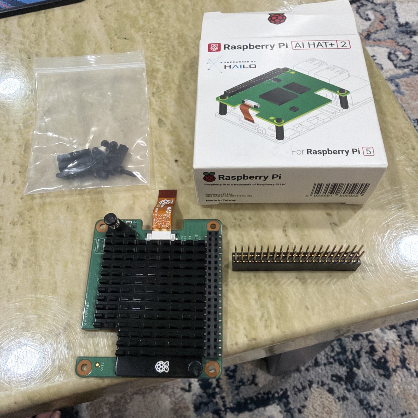 Raspberry Pi AI HAT+ 2 Built-in Hailo-10H AI Accelerator And 8GB RAM+heatsink ￼