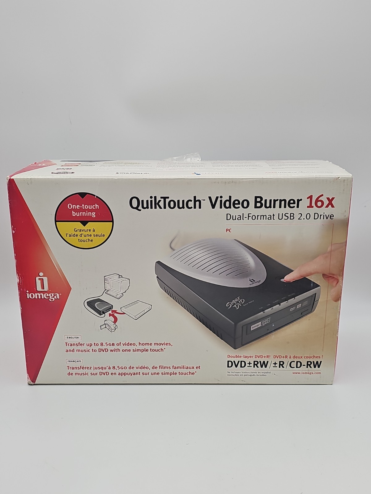 Iomega Super DVD QuickTouch  CD/DVD Recorder Burner