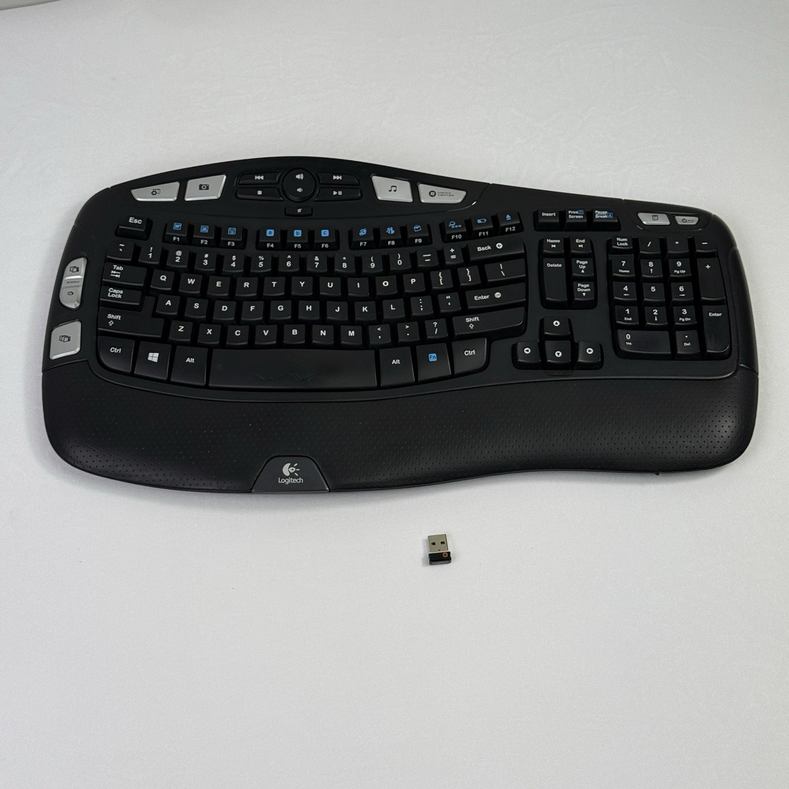 Logitech K350 Wireless Wave Ergonomic Keyboard w Unifying Receiver