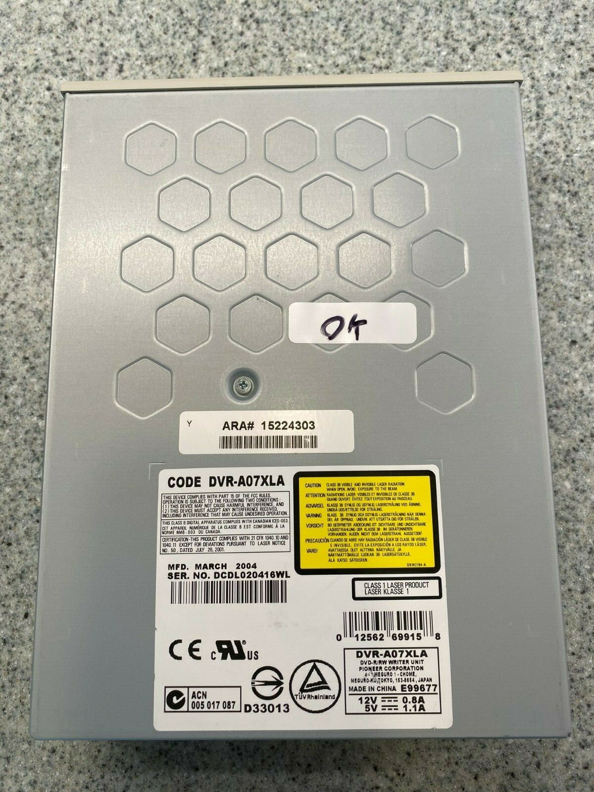 Pioneer DVR-A07XLA