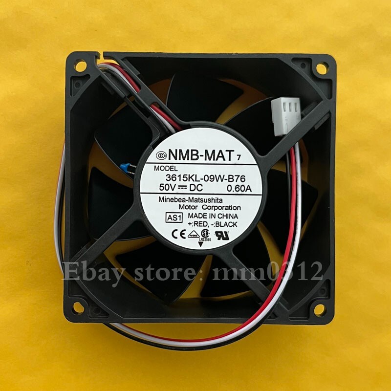 1pcs  NMB-MAT 3615KL-09W-B76 50V 0.60A 9CM 9038 3-wire cooling fan