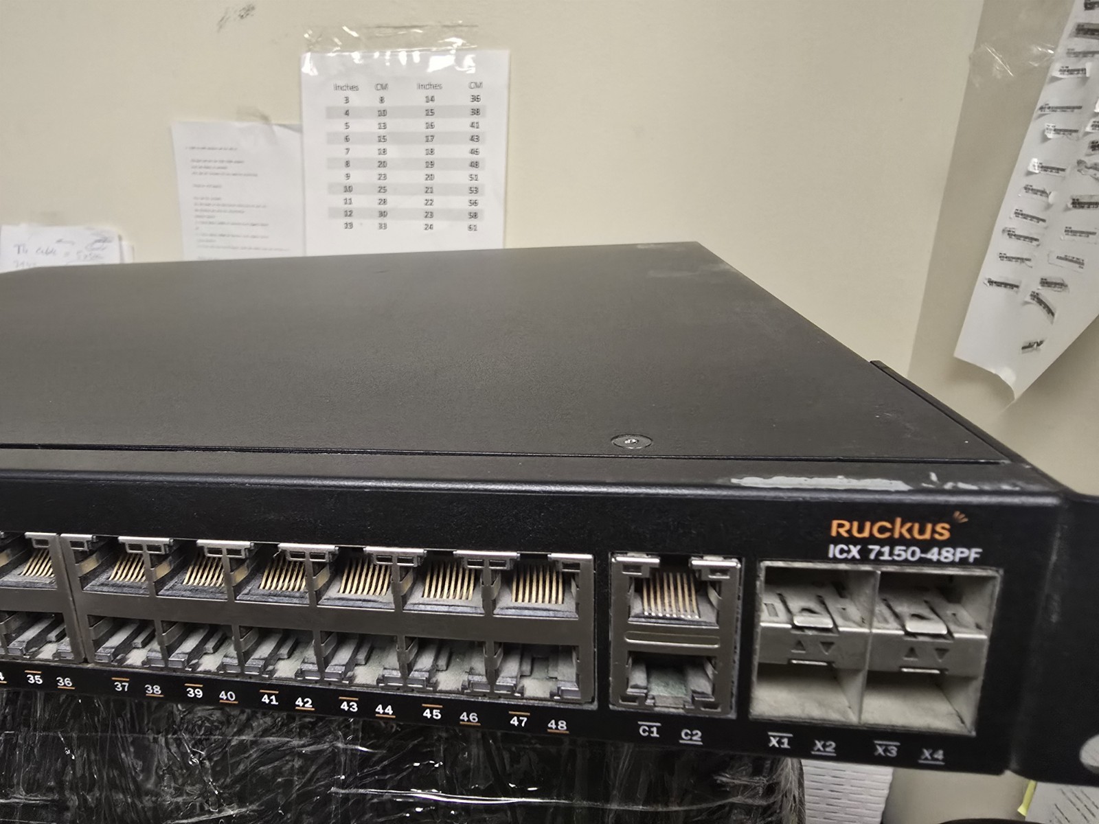 Brocade Ruckus ICX 7150 48-Port Gigabit PoE+ Switch ICX7150-48PF-4X10GR Tested