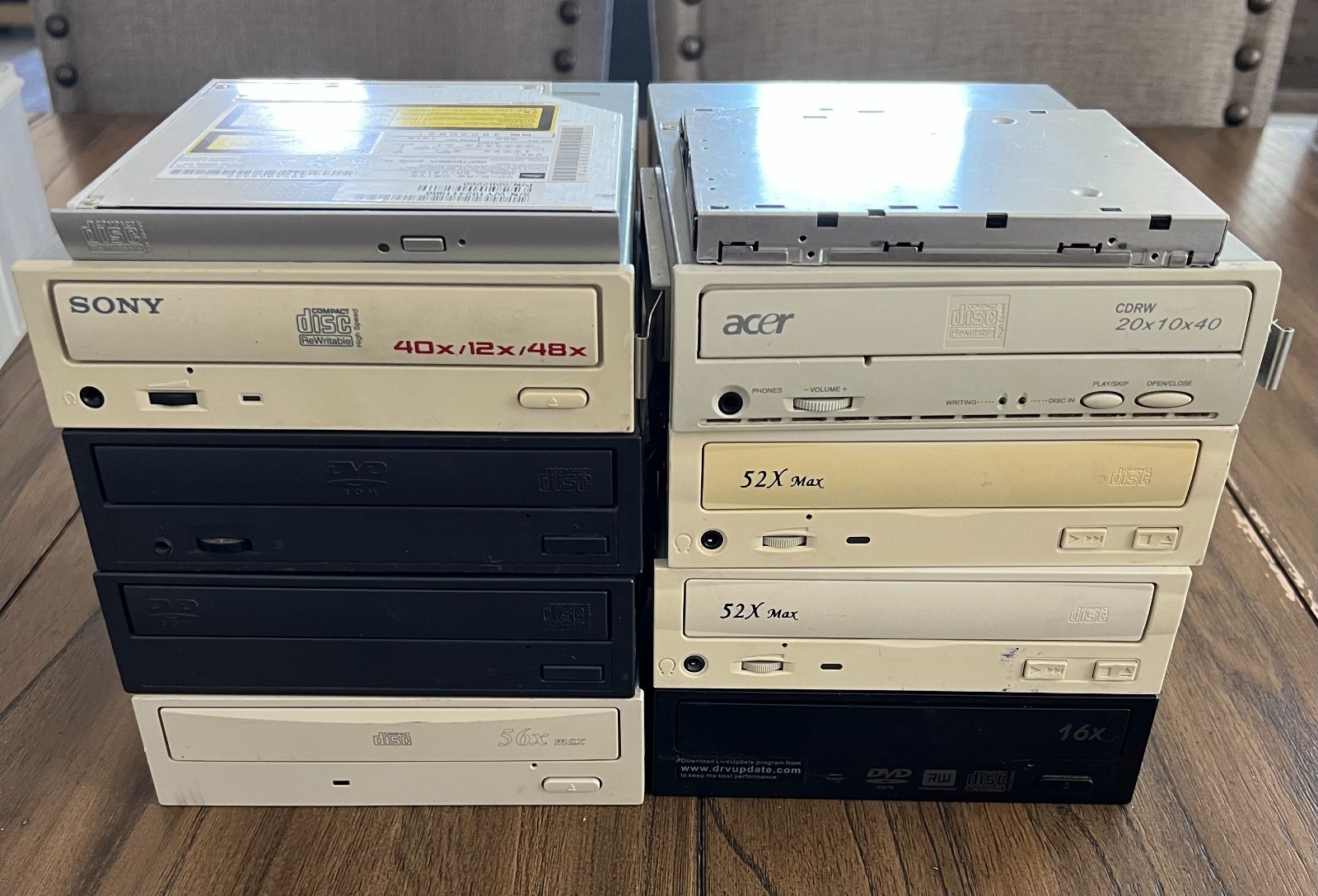 VINTAGE Lot of 10 DVD-ROM/CD-RW Drive Sony Acer Dell ++