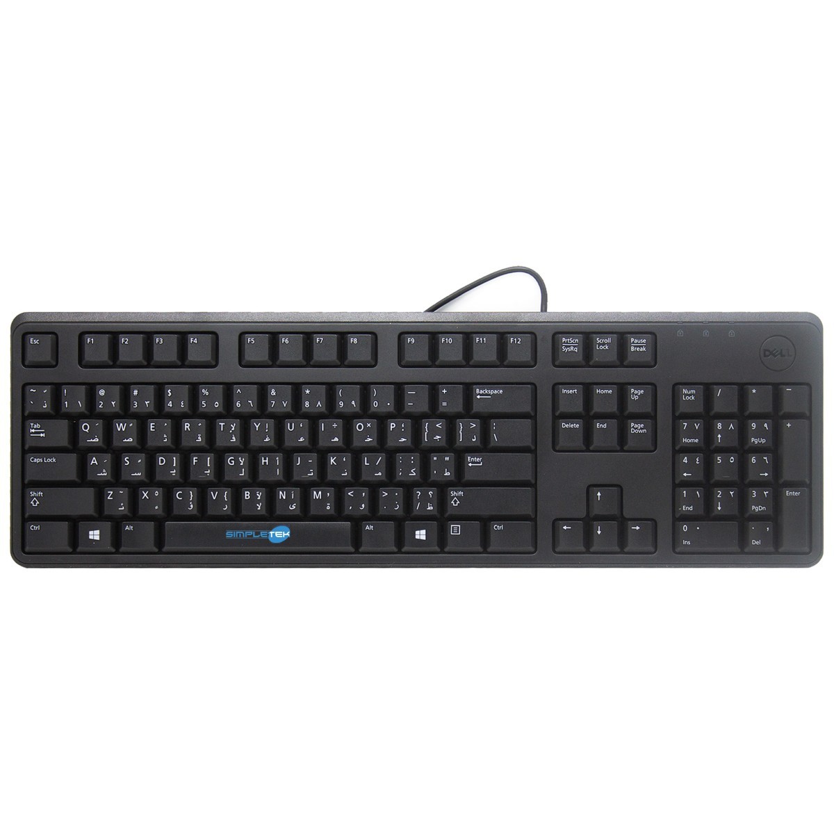 Dell KB212-B Keyboard Layout Qwerty Arab with Cable Universal Windows PC Mac _