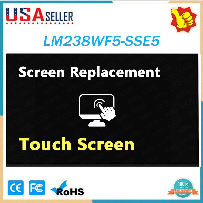 for HP L66617-001 LCD FHD Display Touch Screen LM238WF5-SSE5 23.8" Replacement
