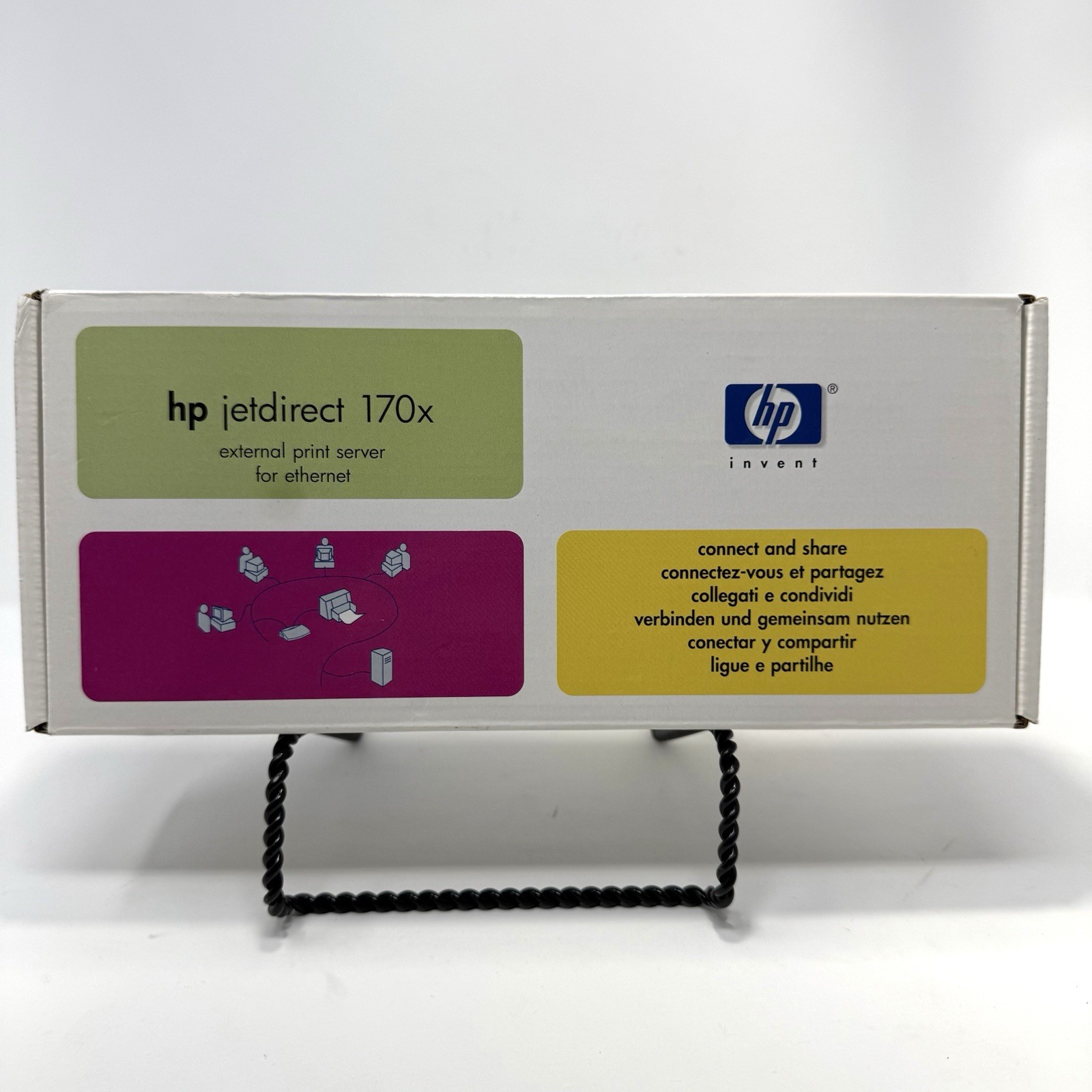 HP JetDirect 170X J3258B External Print Server Parallel Port Genuine New-Sealed