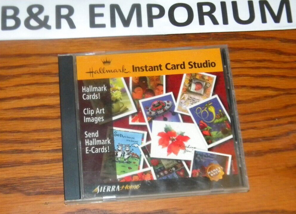 Hallmark 2-CD-ROM Lot - Instant Card Studio (2000) + Scrapbook Studio 3 (2001)