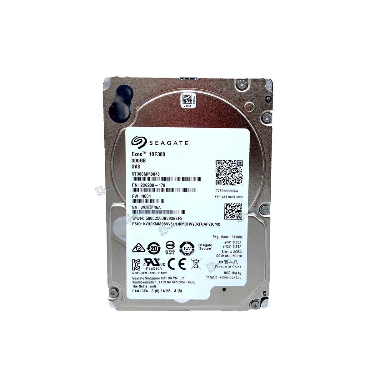 ST300MM0048 Seagate Exos 10E300 300MB 2.5'' SAS 10000RPM 128MB 12Gbs Hard Drive