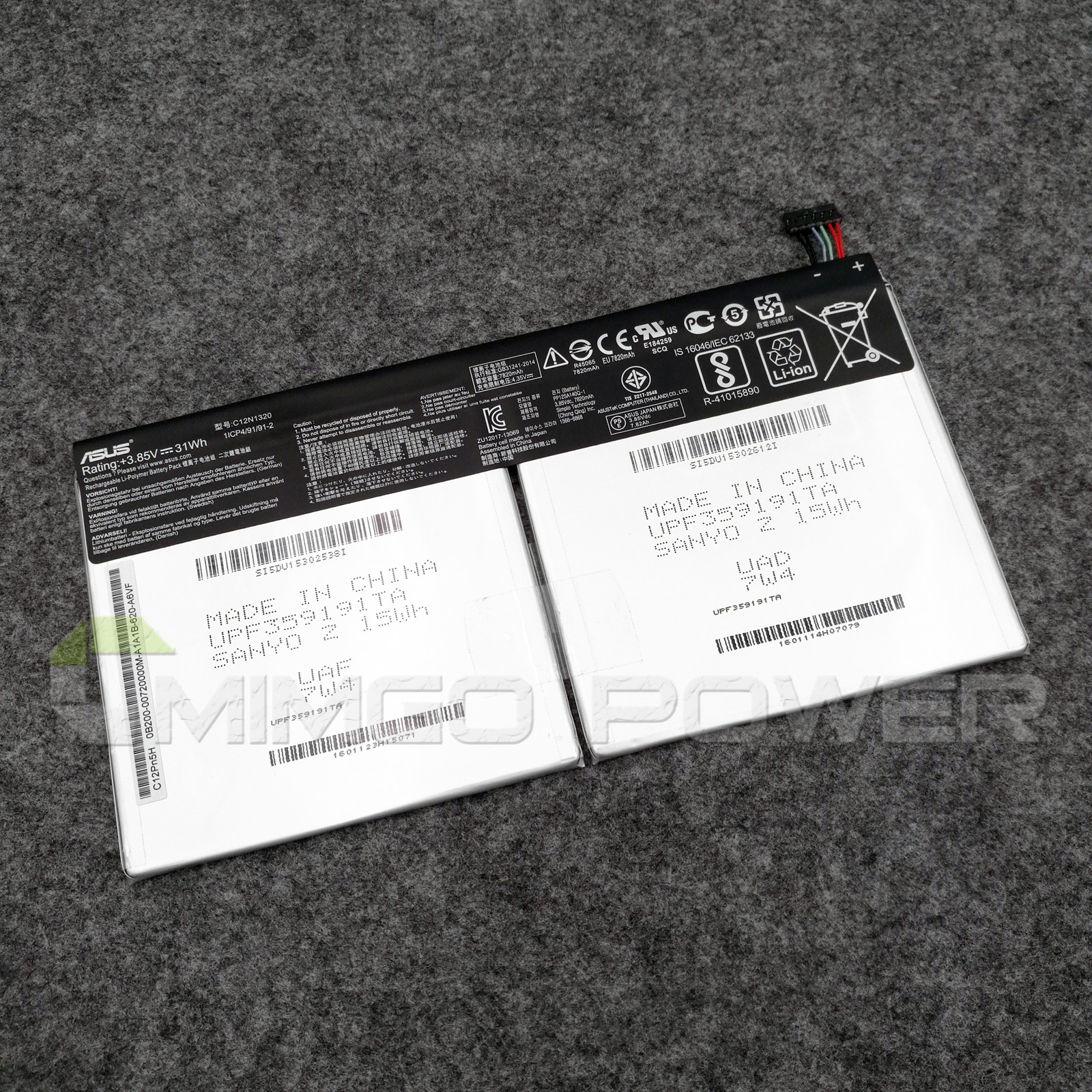 Genuine C12N1320 31Wh Battery for Asus Transformer Book T100T T100TA Tablet OEM