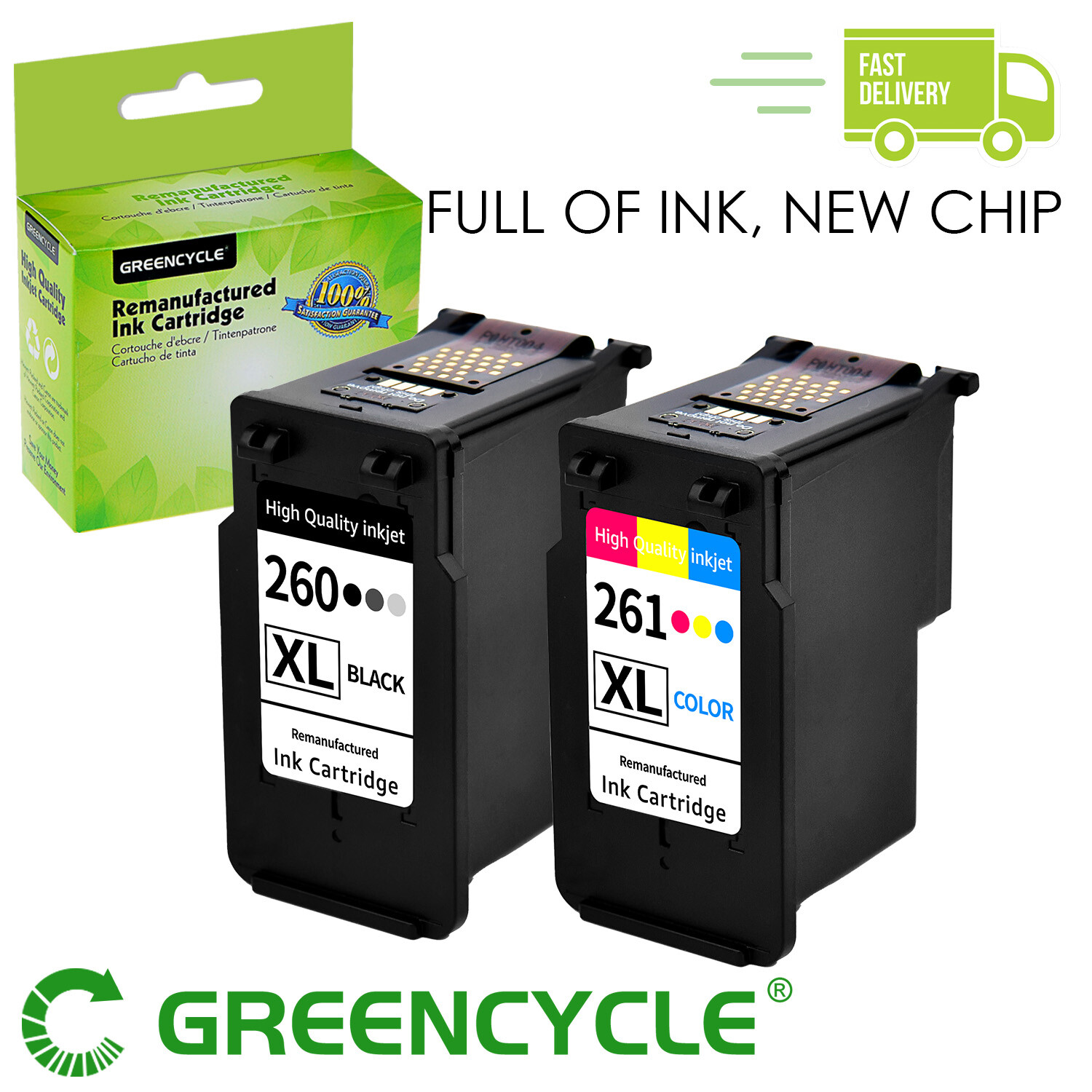 Black PG-260XL Color CL-261XL Ink Cartridge for Canon PIXMA TS5320 TS6420 TR7020