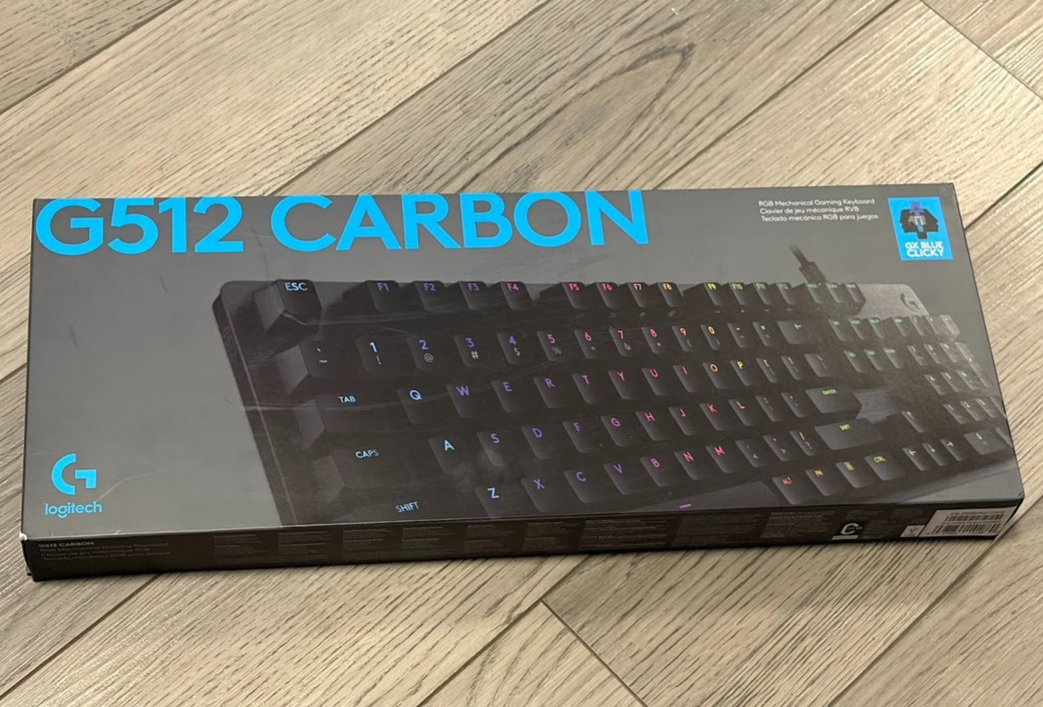 Logitech G512 CARBON RGB Mechanical Gaming Keyboard GX Blue Clicky #920-008936