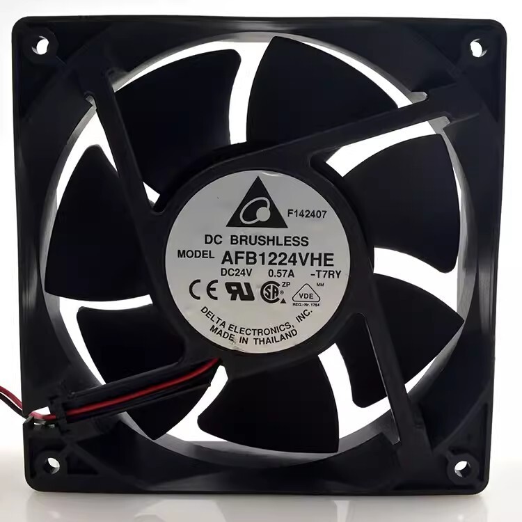 Delta AFB1224VHE 12038 DC24V 0.57A 12CM 2-Wire Inverter Cooling Fan
