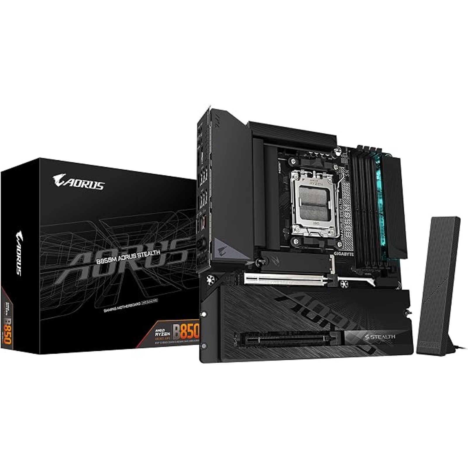 GIGABYTE B850M AORUS STEALTH Micro-ATX Motherboard AM5 DDR5 Wi-Fi 7 PCIe 5.0