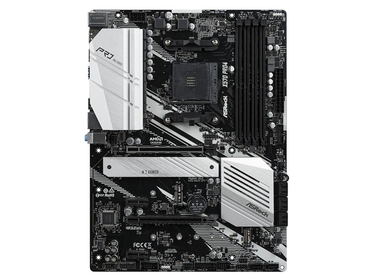 ASROCK X570 Pro4 motherboard AMD X570 AM4 DDR4 128G ATX tested ok