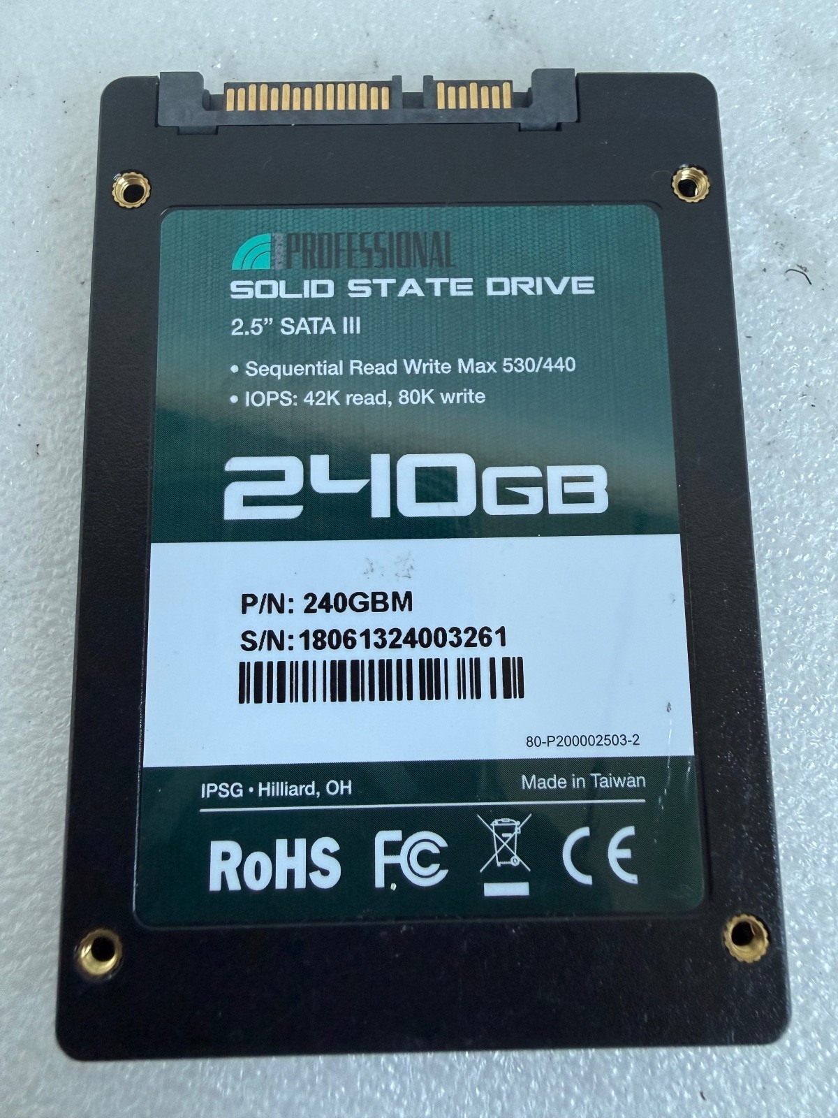 Inland Professional 240GB SSD 2.5 inch SATA III 6Gb/s Internal Drive