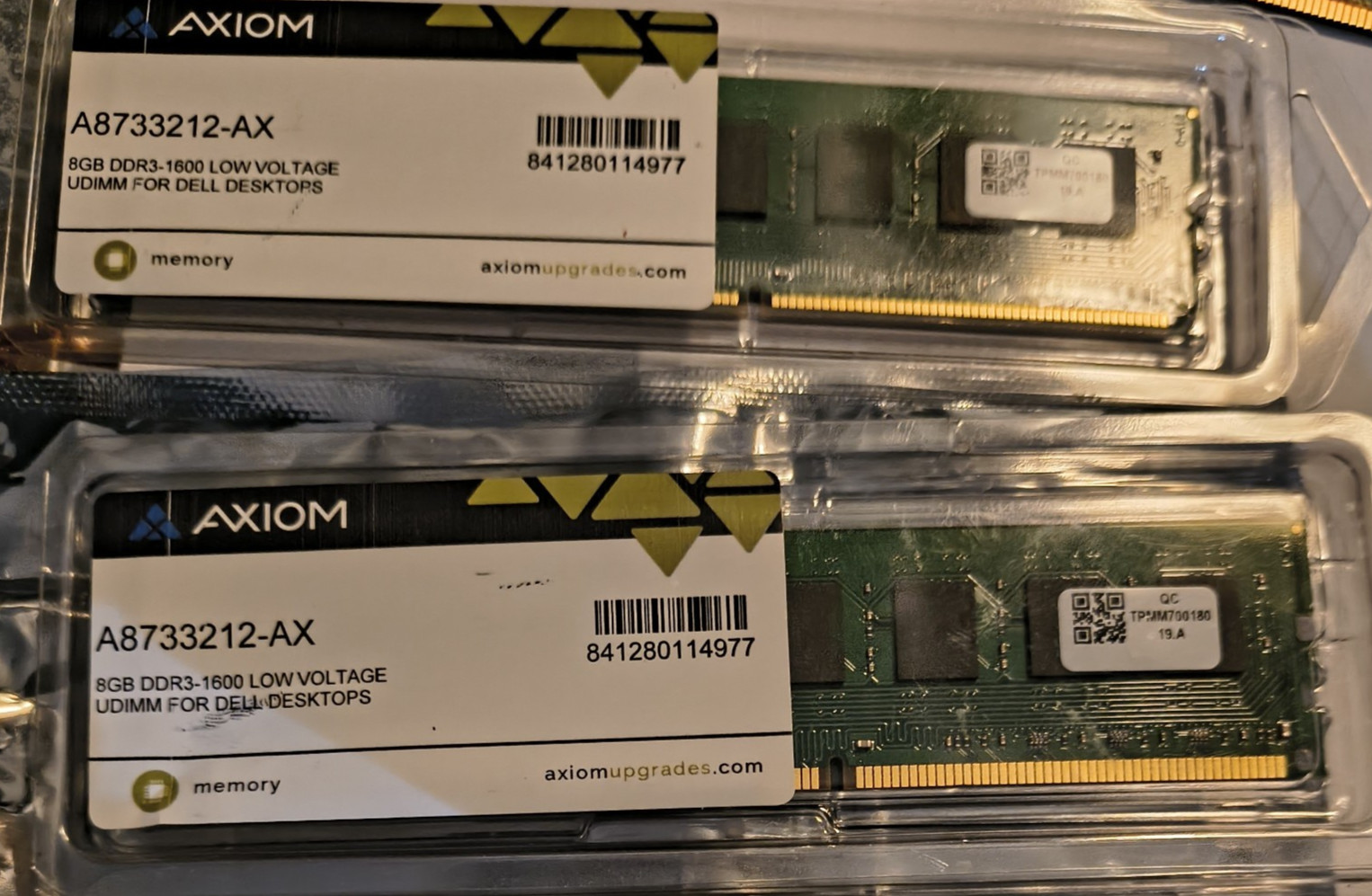NEW Axiom 16GB 2x8GB DDR3L-1600 PC3L-12800 Dell RAM A8733212-AX