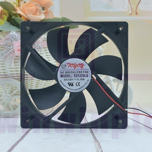 1pc TONON TD1225LS 12V 0.18A 120*120*25MM 12CM 2Pin Cooling Fan