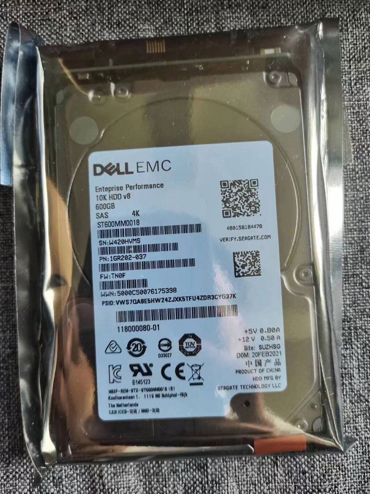 EMC D4-2S10-600U 005053360 005053363 600GB 10K SAS 2.5" 10K Hard Drive HDD