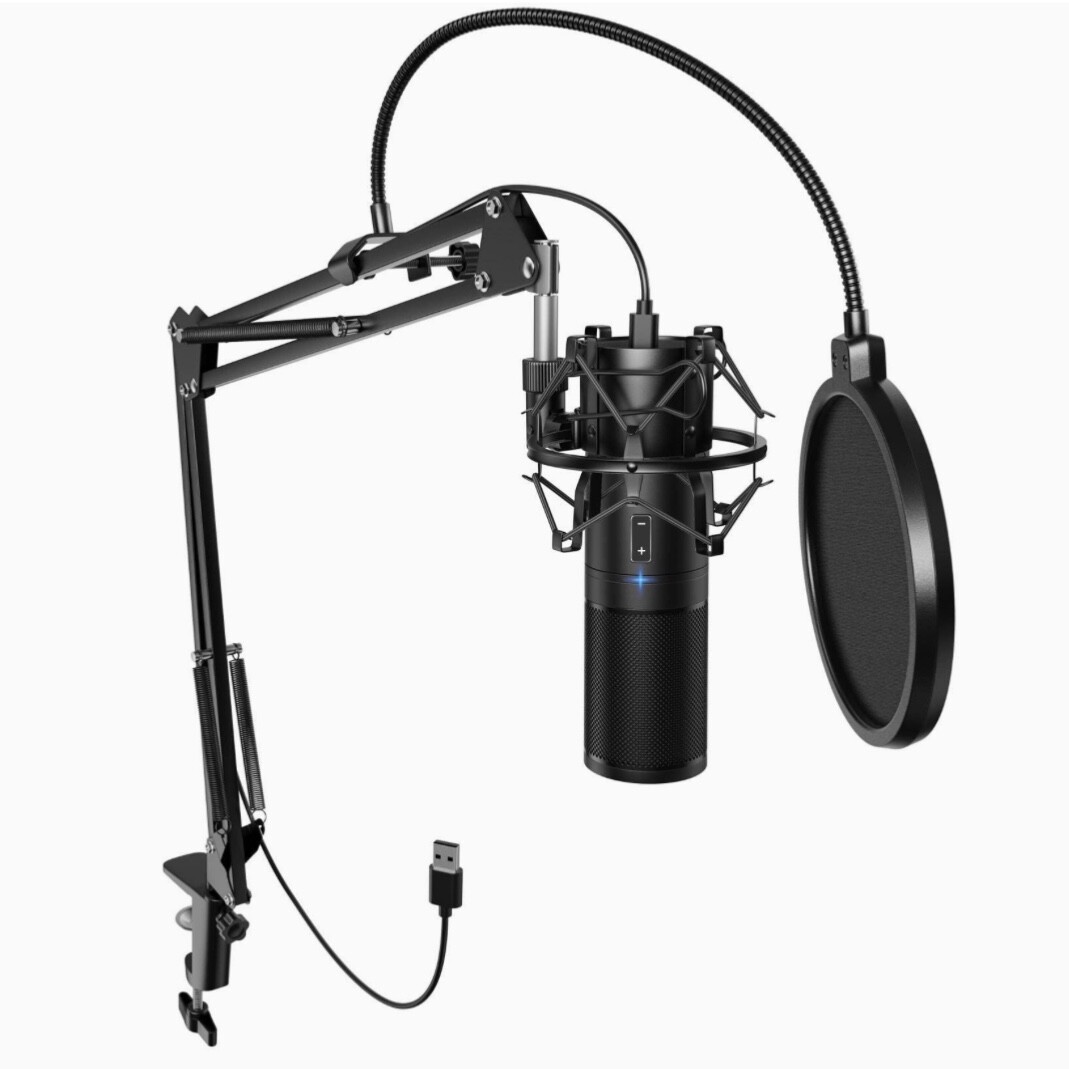 TONOR USB Gaming Microphone, Streaming Mic Kit for PC/PS4/5/Discord/Twitch Gamer
